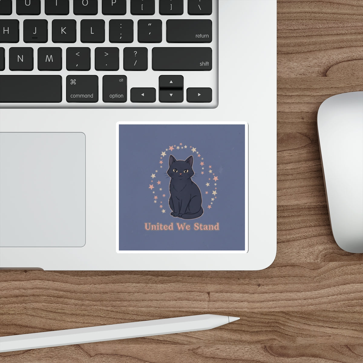 Black Cat Die-Cut Sticker – United We Stand
