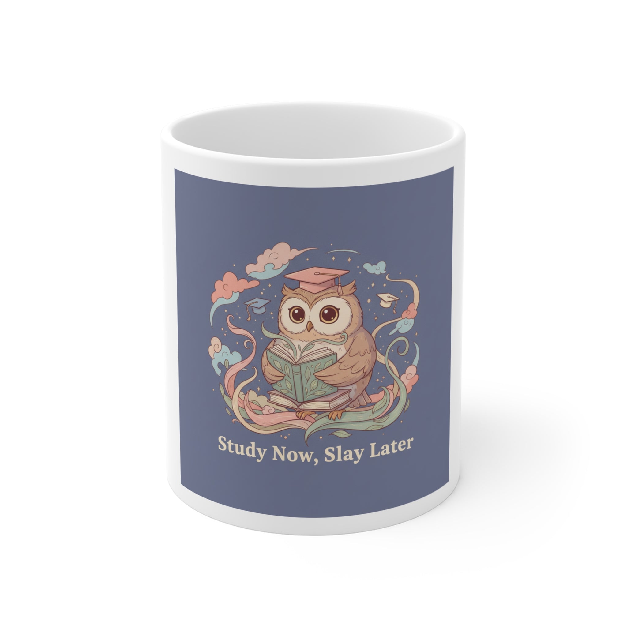 Owl Mug 11oz – Study Now Slay Later