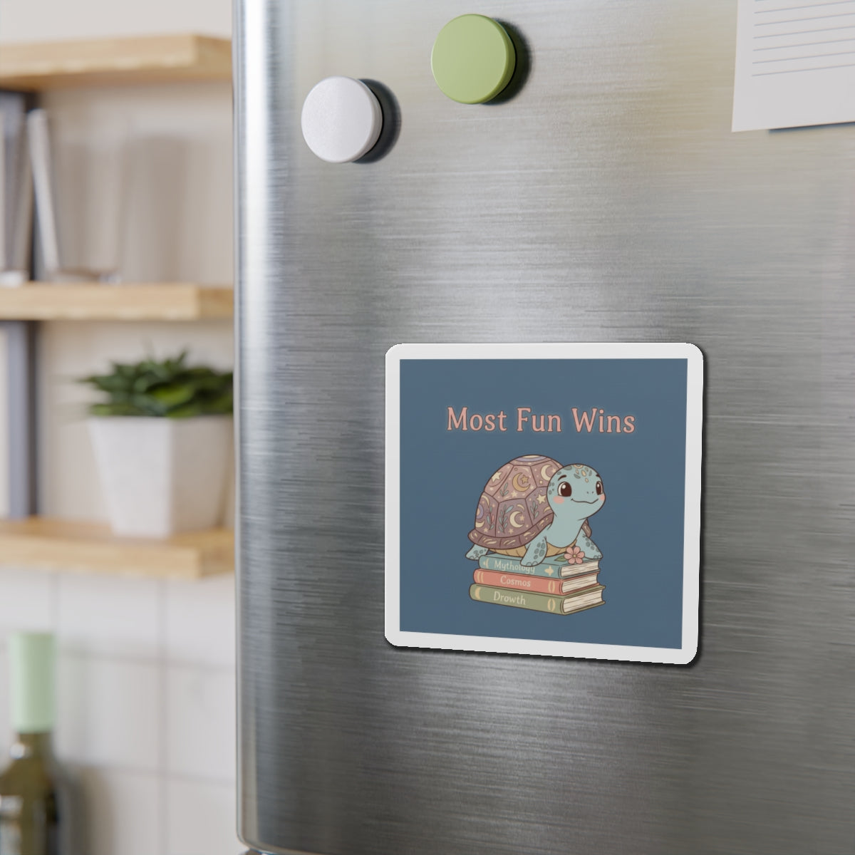 Turtle Die-Cut Magnet – Most Fun Wins