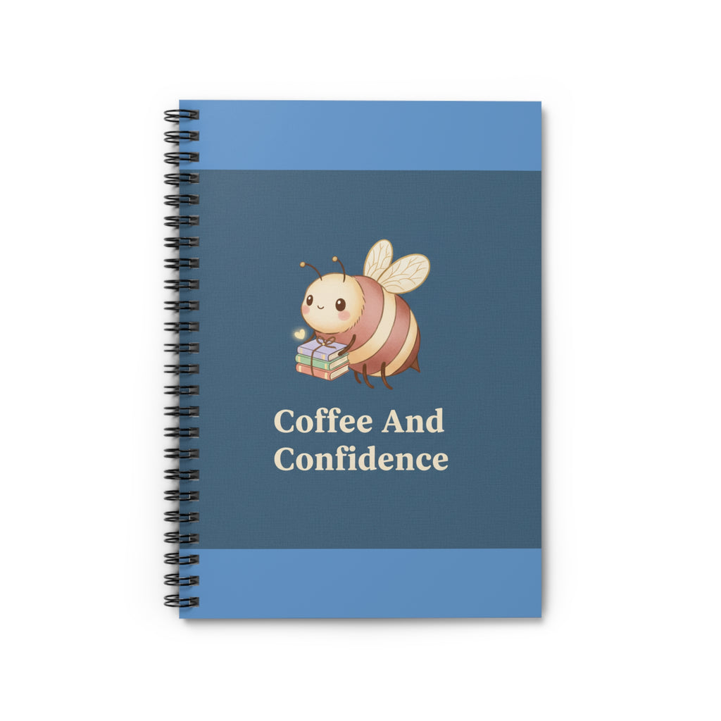 Bee Spiral Notebook – Coffee and Confidence