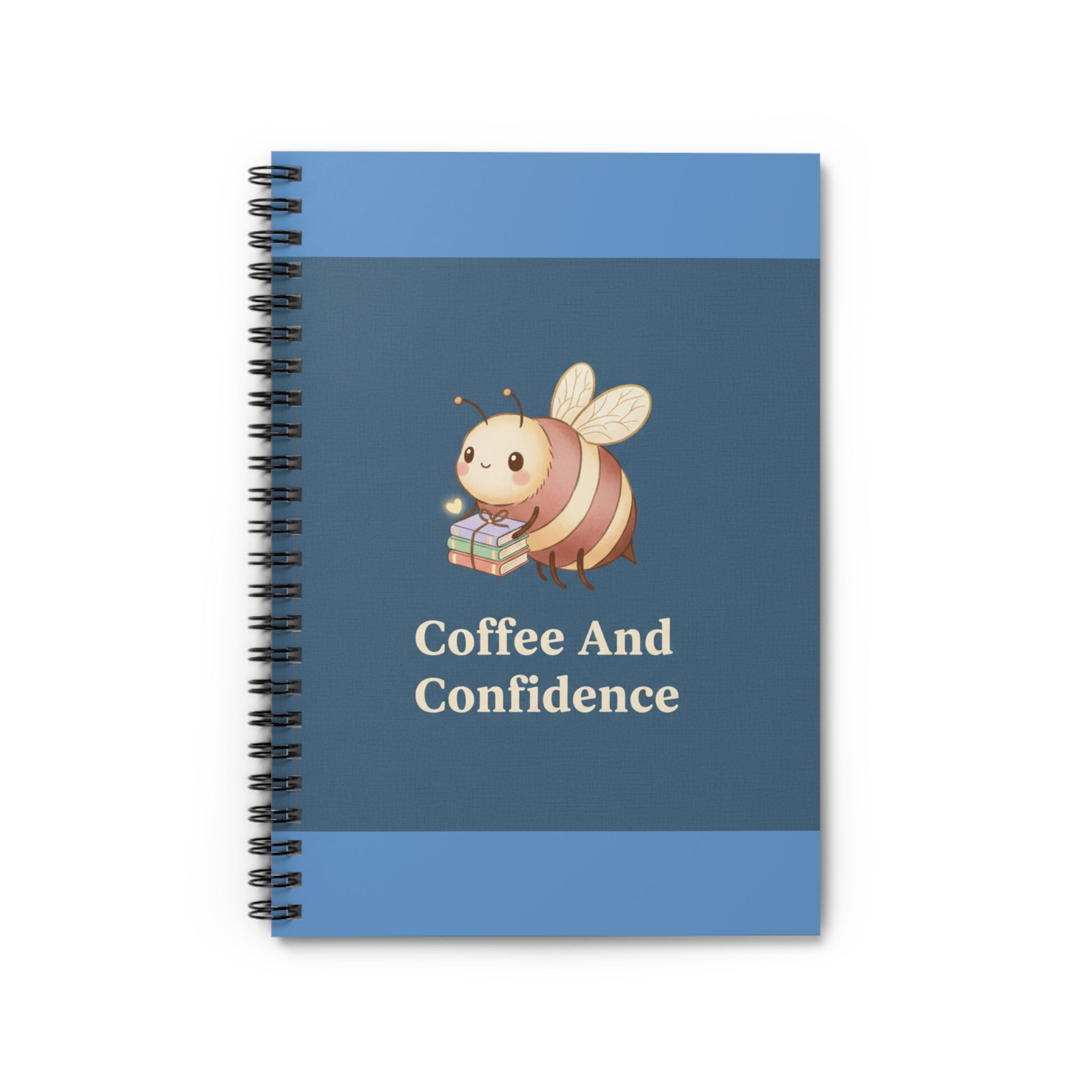 Bee Spiral Notebook – Coffee and Confidence