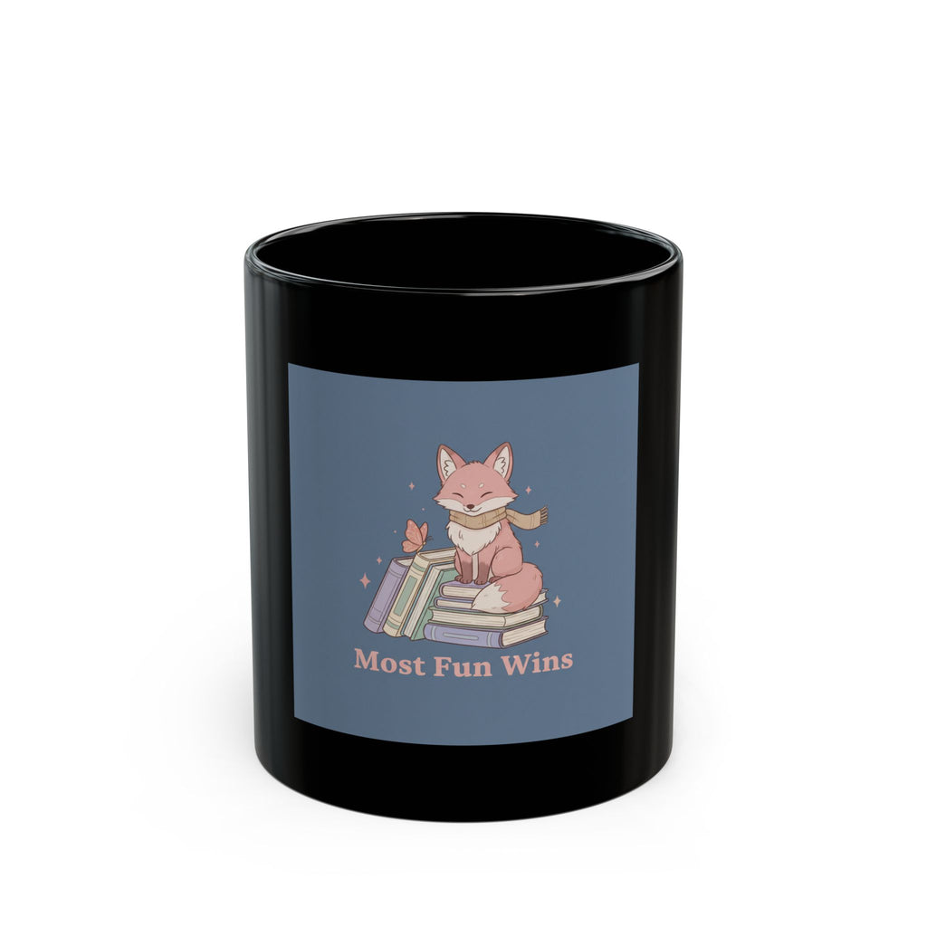 Kitsune Black Mug 11oz – Most Fun Wins