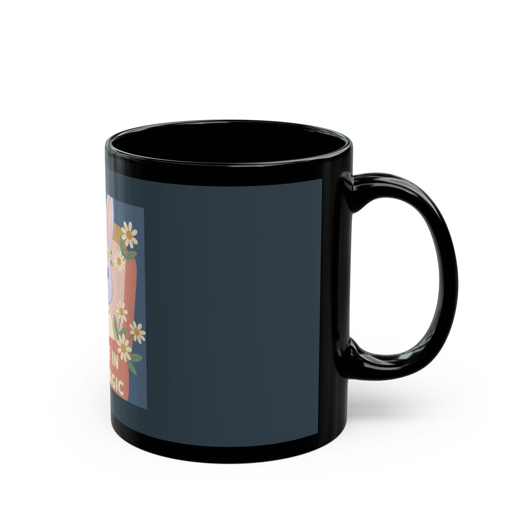 Bunny Black Mug 11oz – Believe in Your Magic