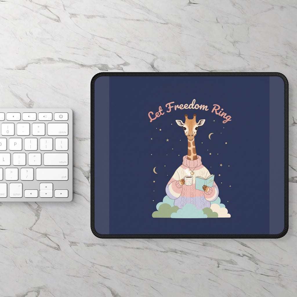 Giraffe Mouse Pad – Let Freedom Ring