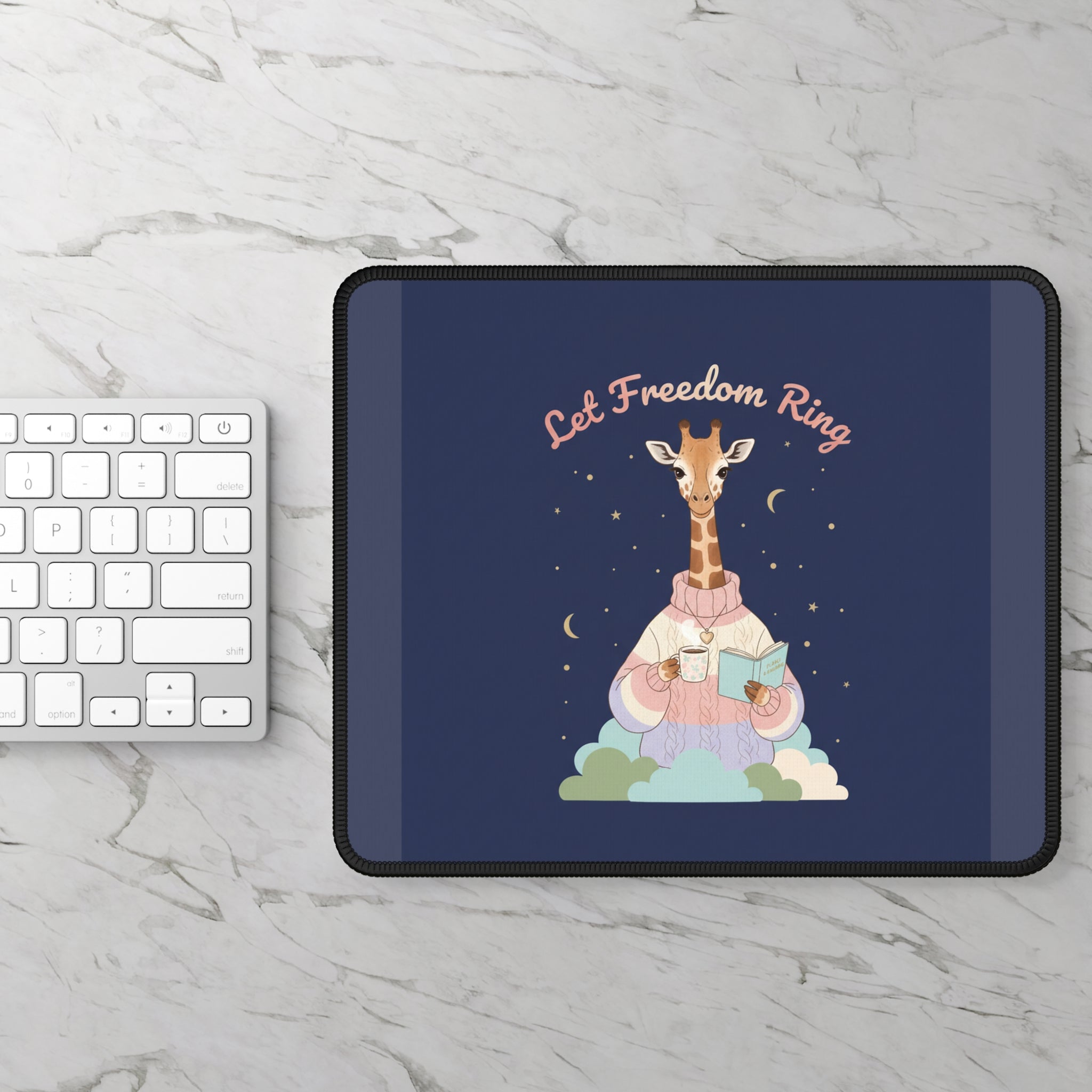 Giraffe Mouse Pad – Let Freedom Ring