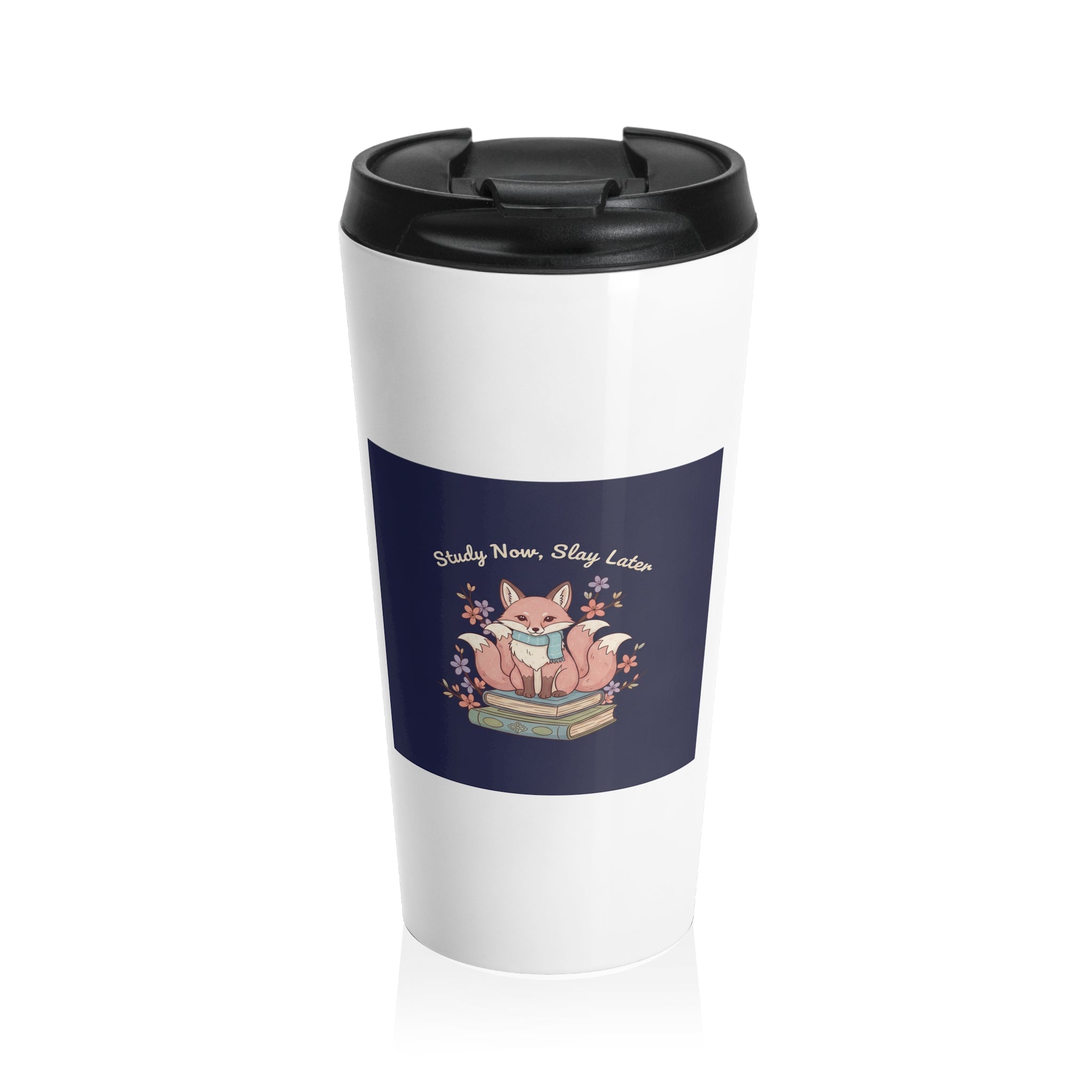 Kitsune Travel Mug – Study Now Slay Later