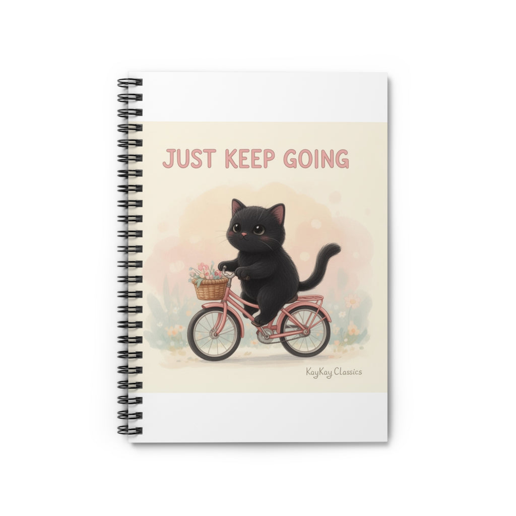 JUST KEEP GOING Spiral Notebook