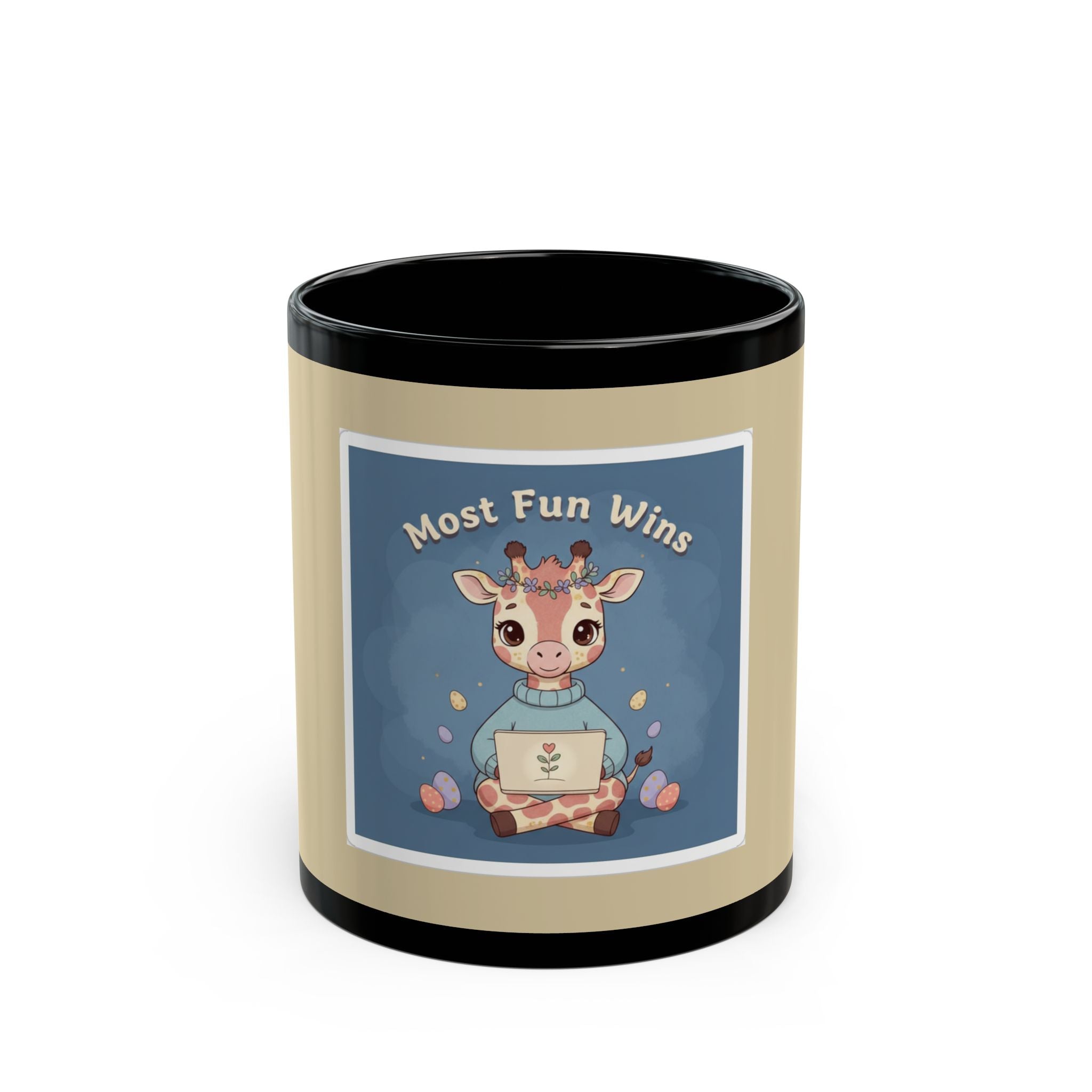 Giraffe Black Mug 11oz – Most Fun Wins