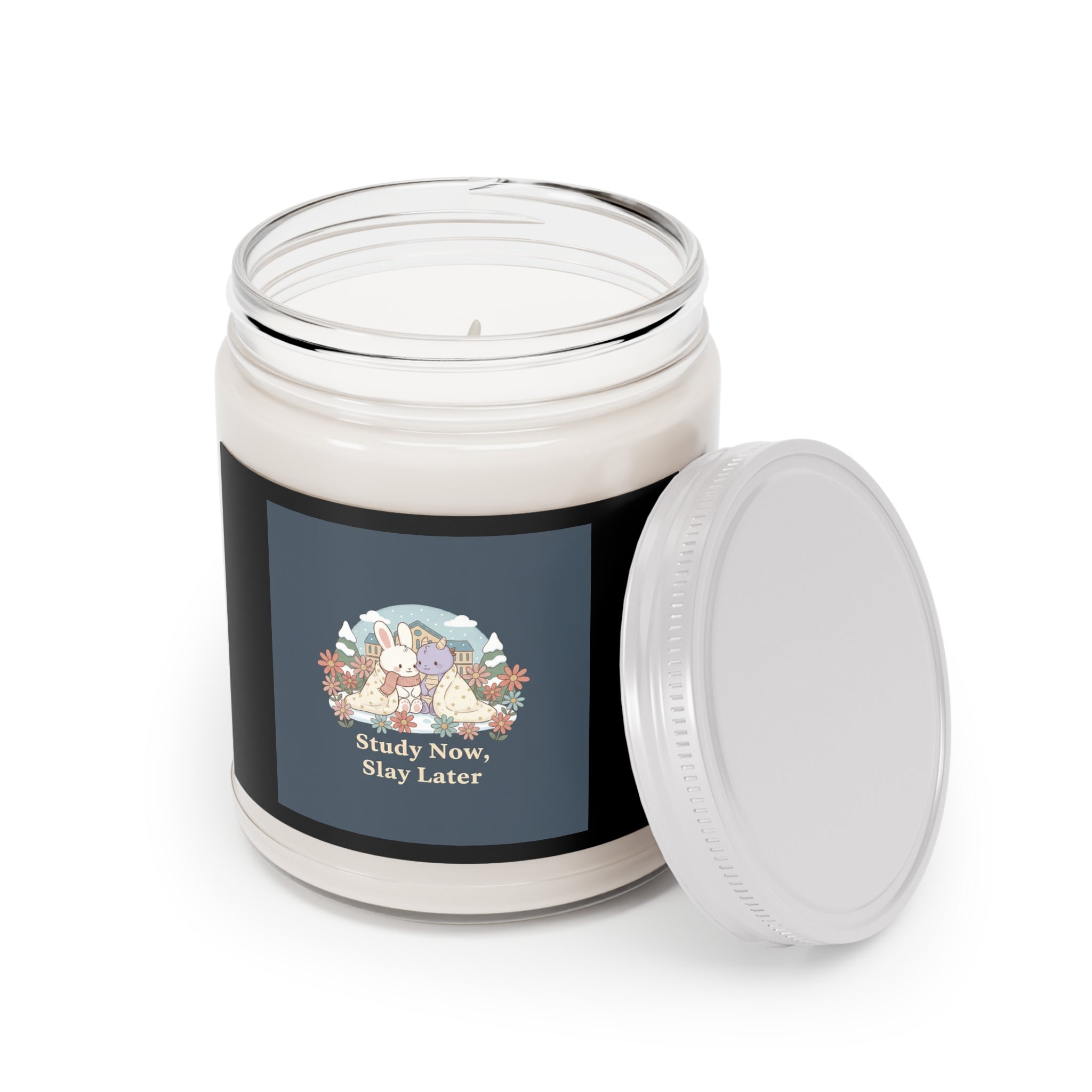 Study Now, Slay Later Bunny, unicorn Scented Candle