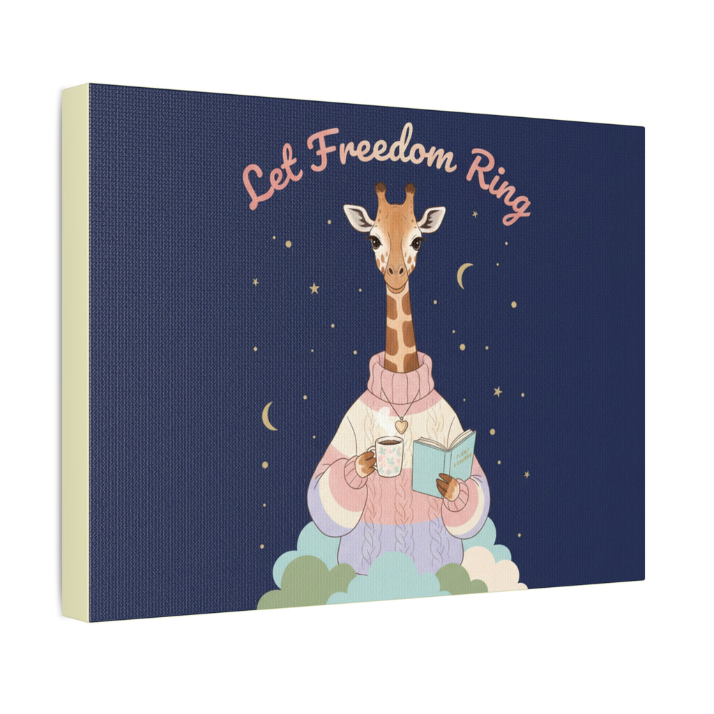 Giraffe Canvas Print – Let Freedom Ring