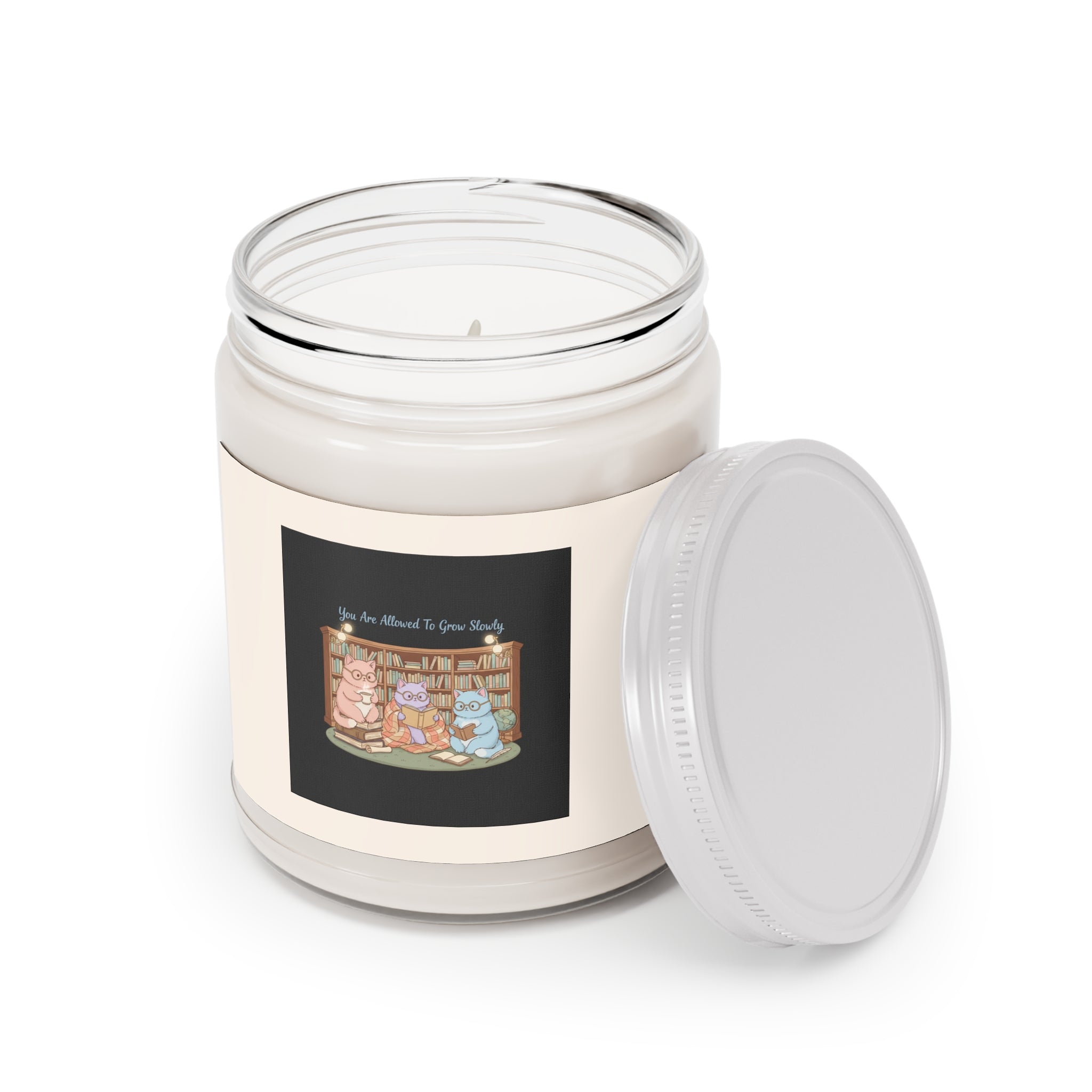 Cats With Glasses Scented Candle – You Are Allowed to Grow Slowly