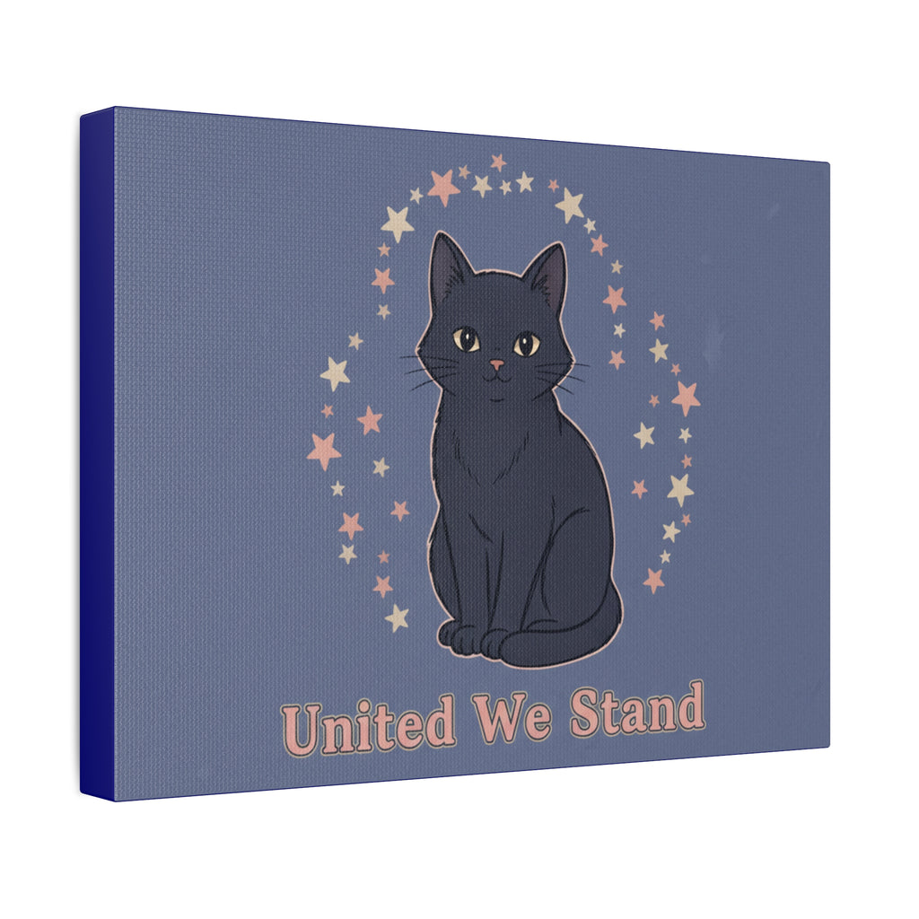 Black Cat Canvas Print – United We Stand