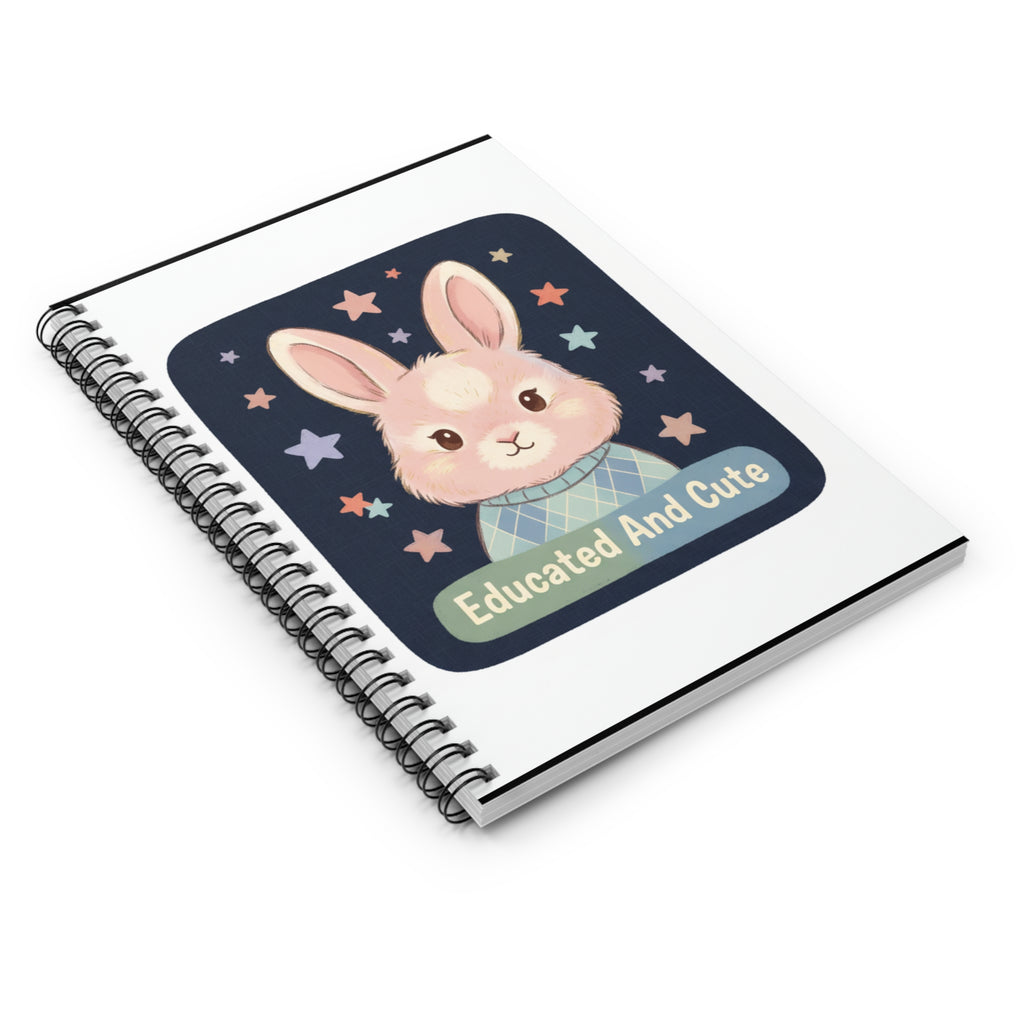 Educated and Cute Spiral Notebook
