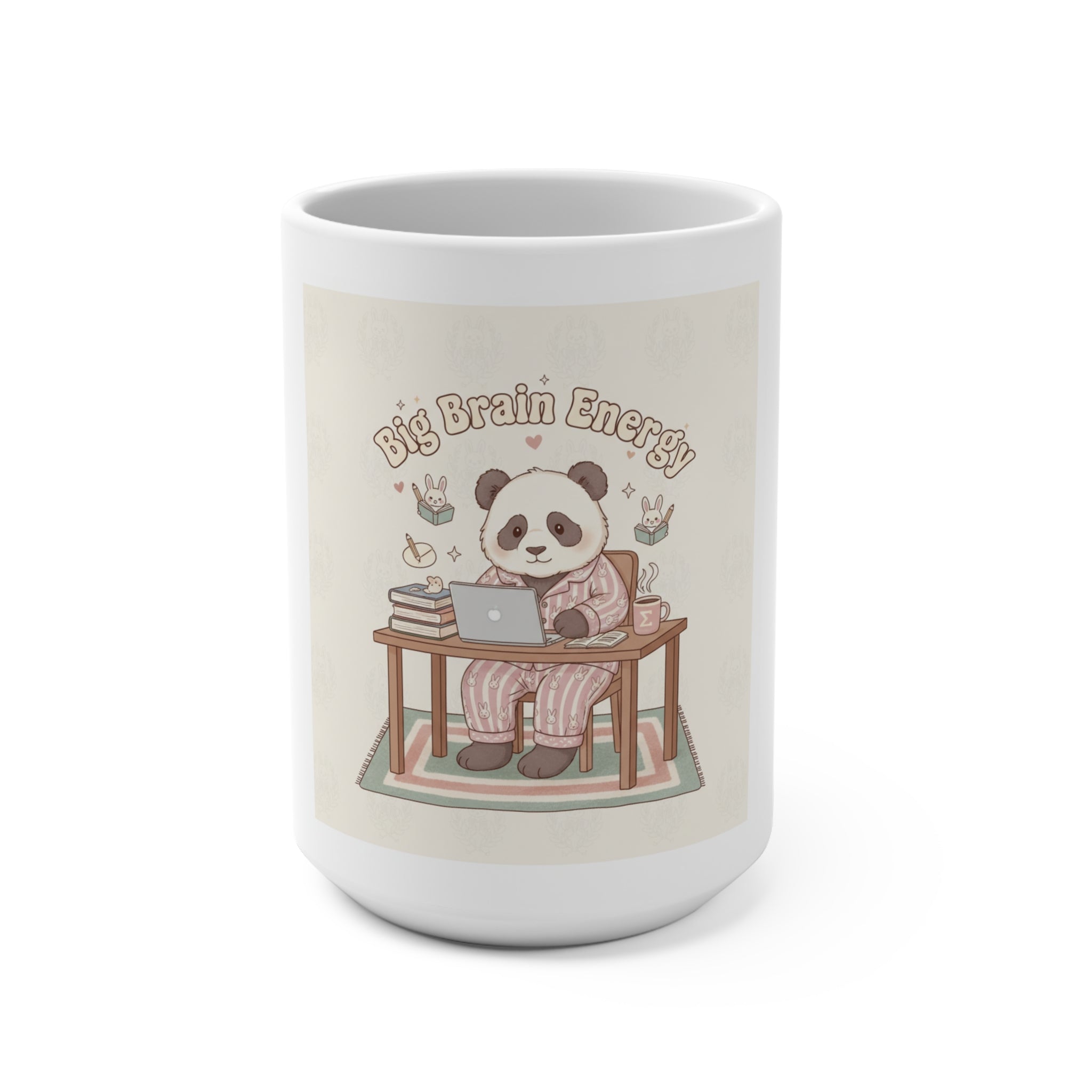 Big Brain Energy Panda Mug 15oz