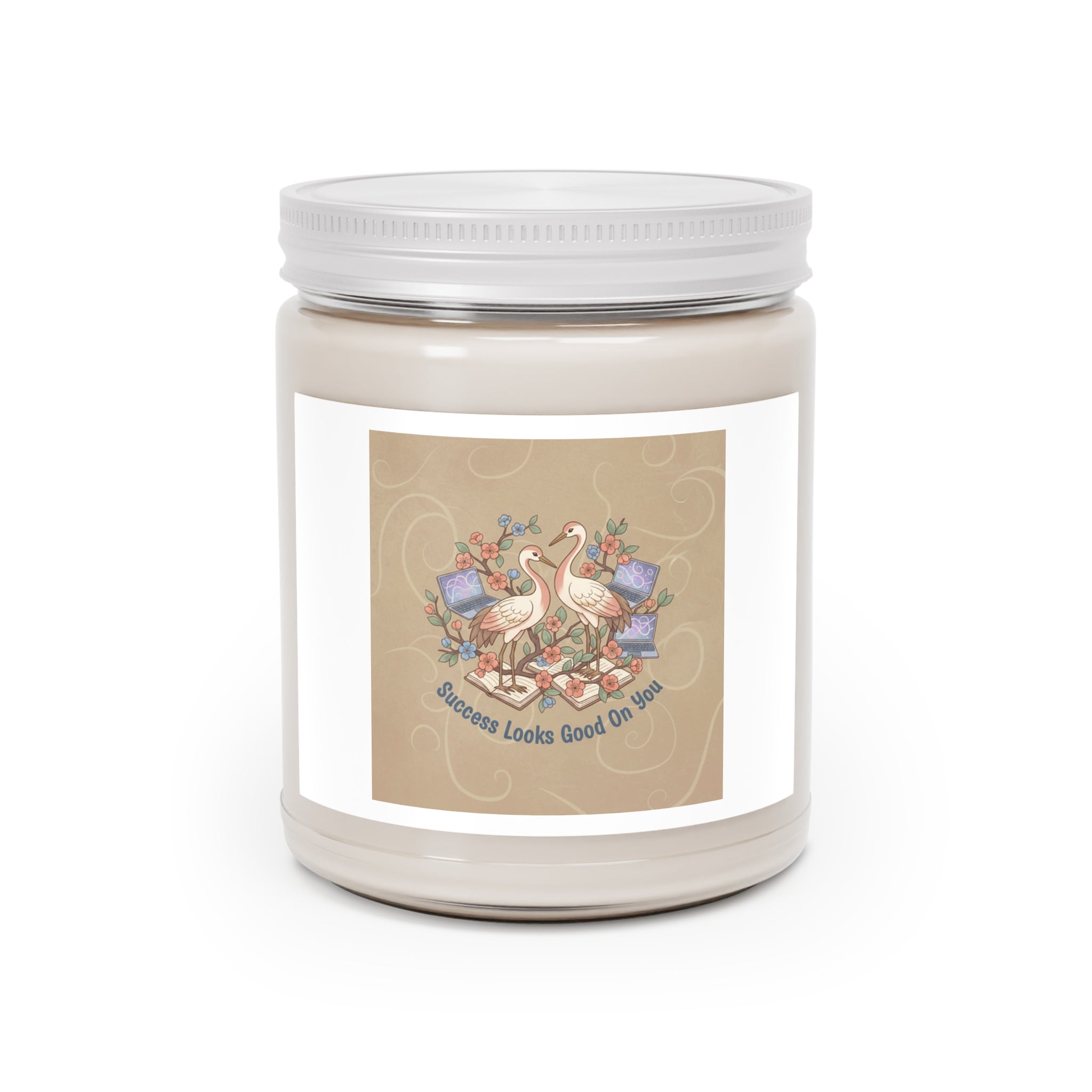 Success Looks Good On You Storks Scented Candle