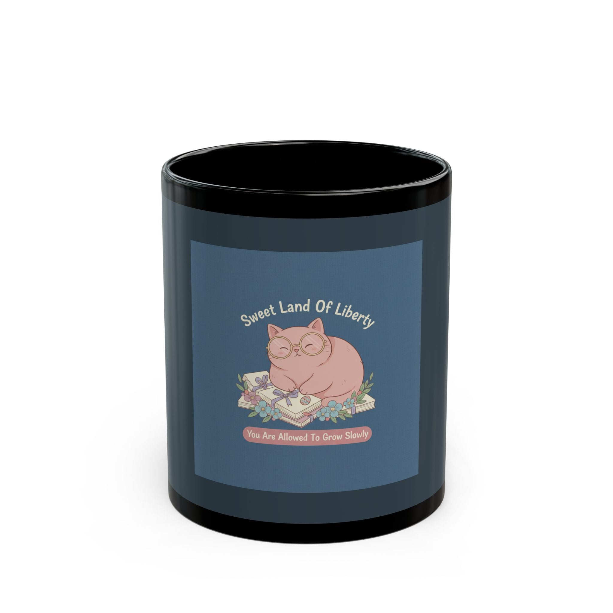 Cat Black Mug 11oz – Sweet Land of Liberty