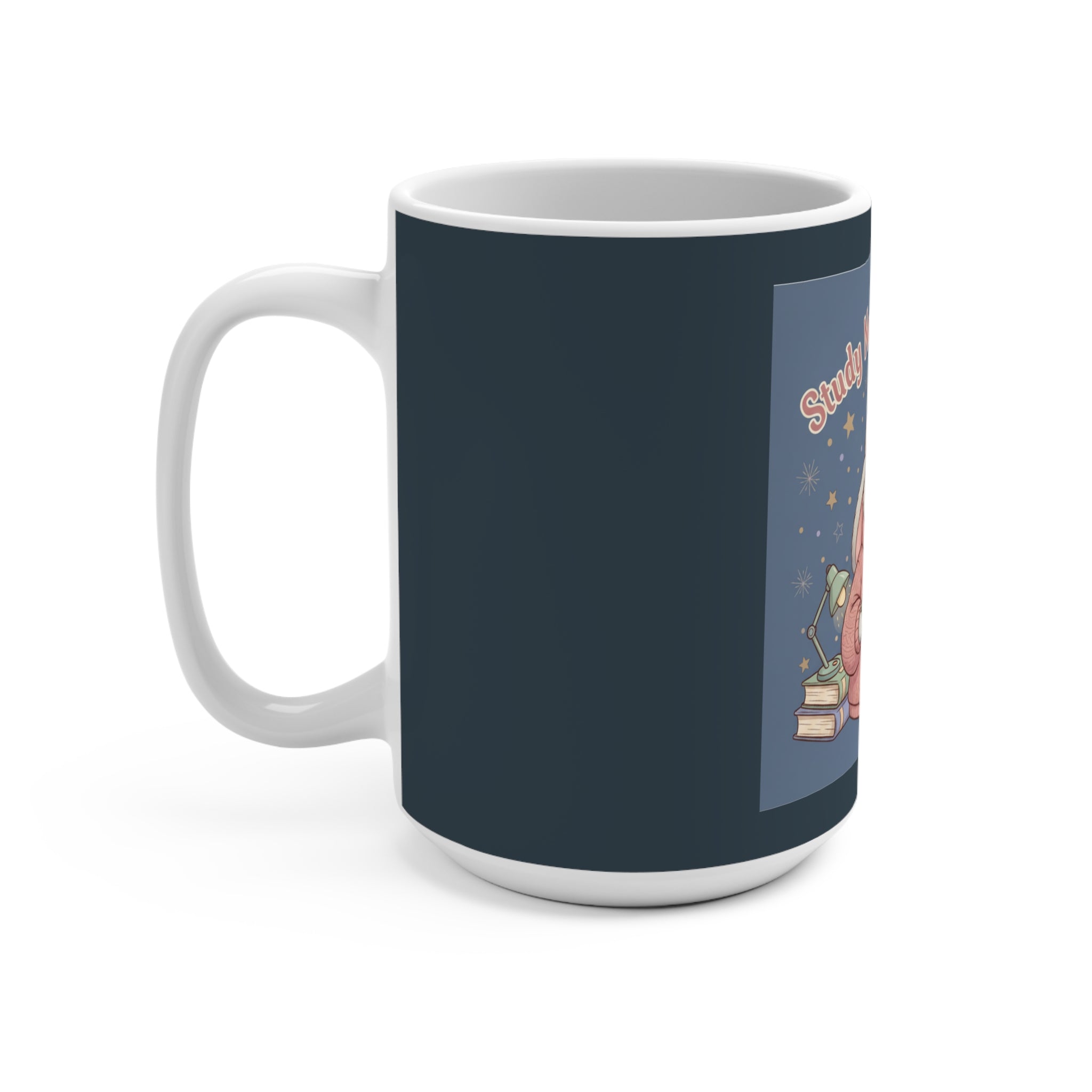 Rabbit Mug 15oz – Study Now, Slay Later