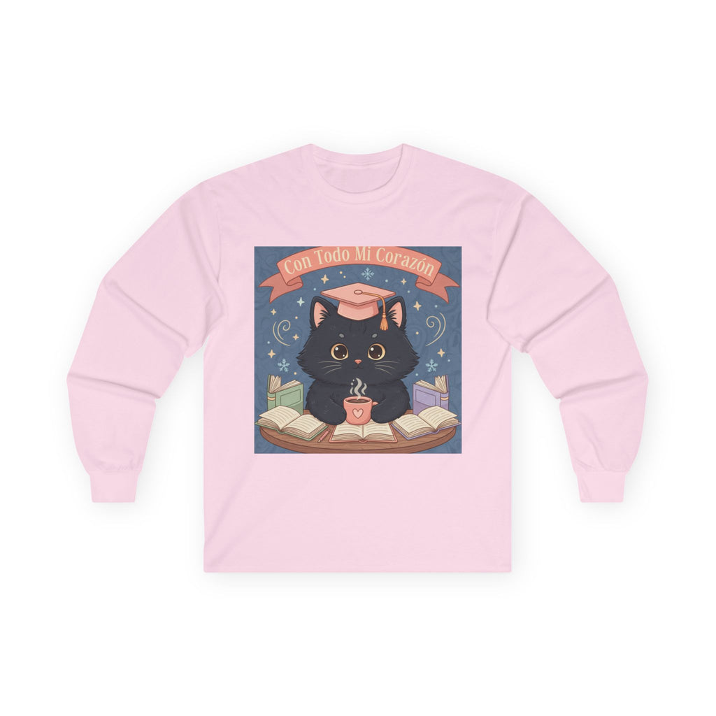 Cat Long Sleeve Tee – Con Todo Mi Corazón
