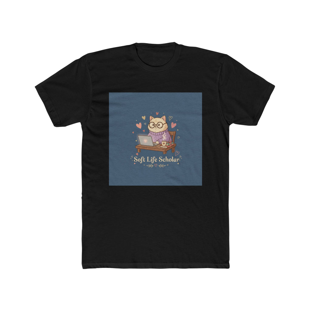 Soft Life Scholar Cat Unisex Tee