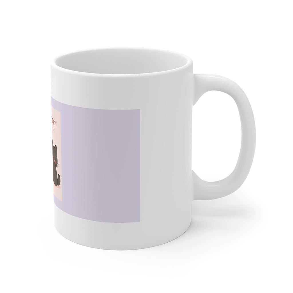 "LOVE CAN BE SOFT" Black Cat Mug | College Girl Gift | Fashion | KayKay Classics