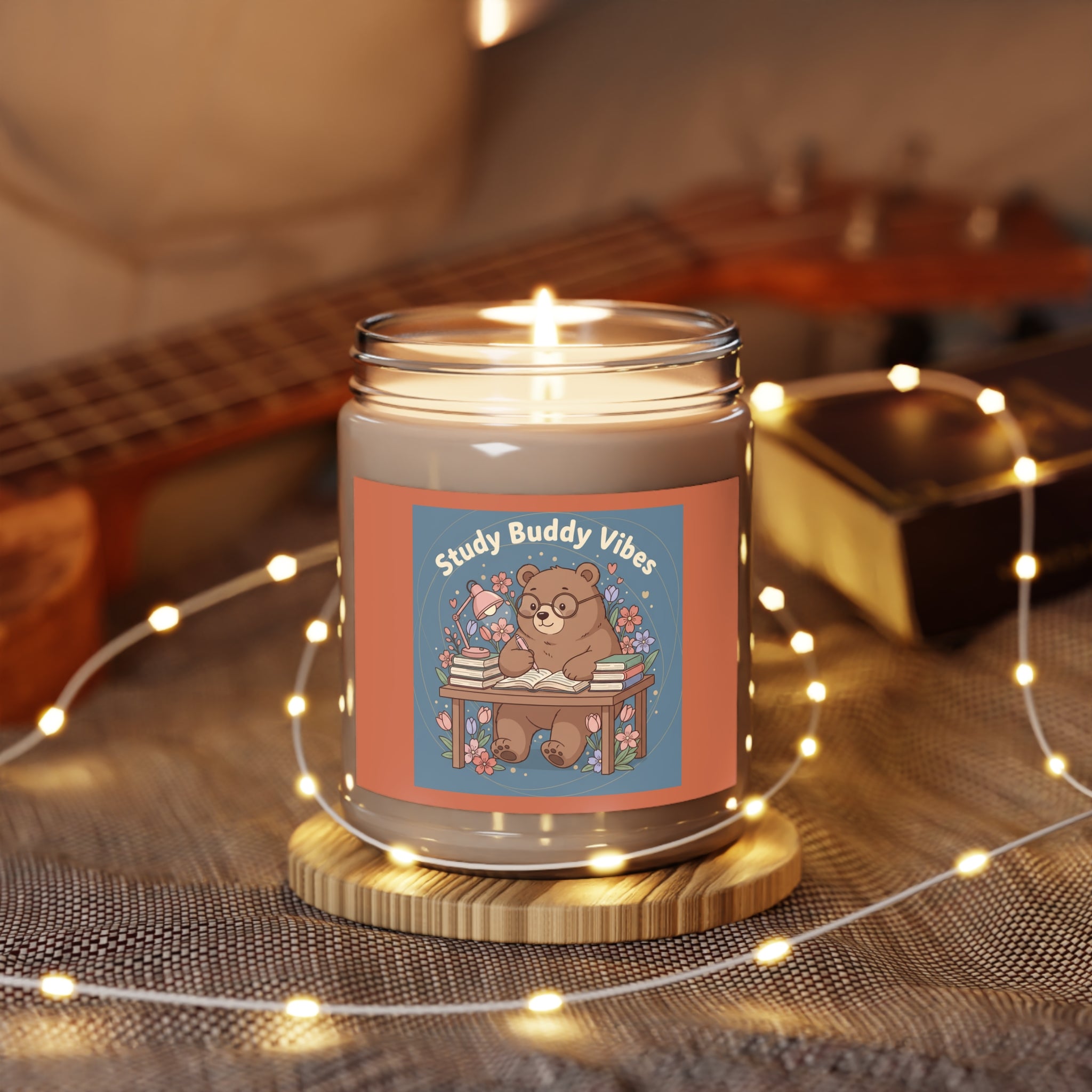 Bear Scented Candle – Study Buddy Vibes