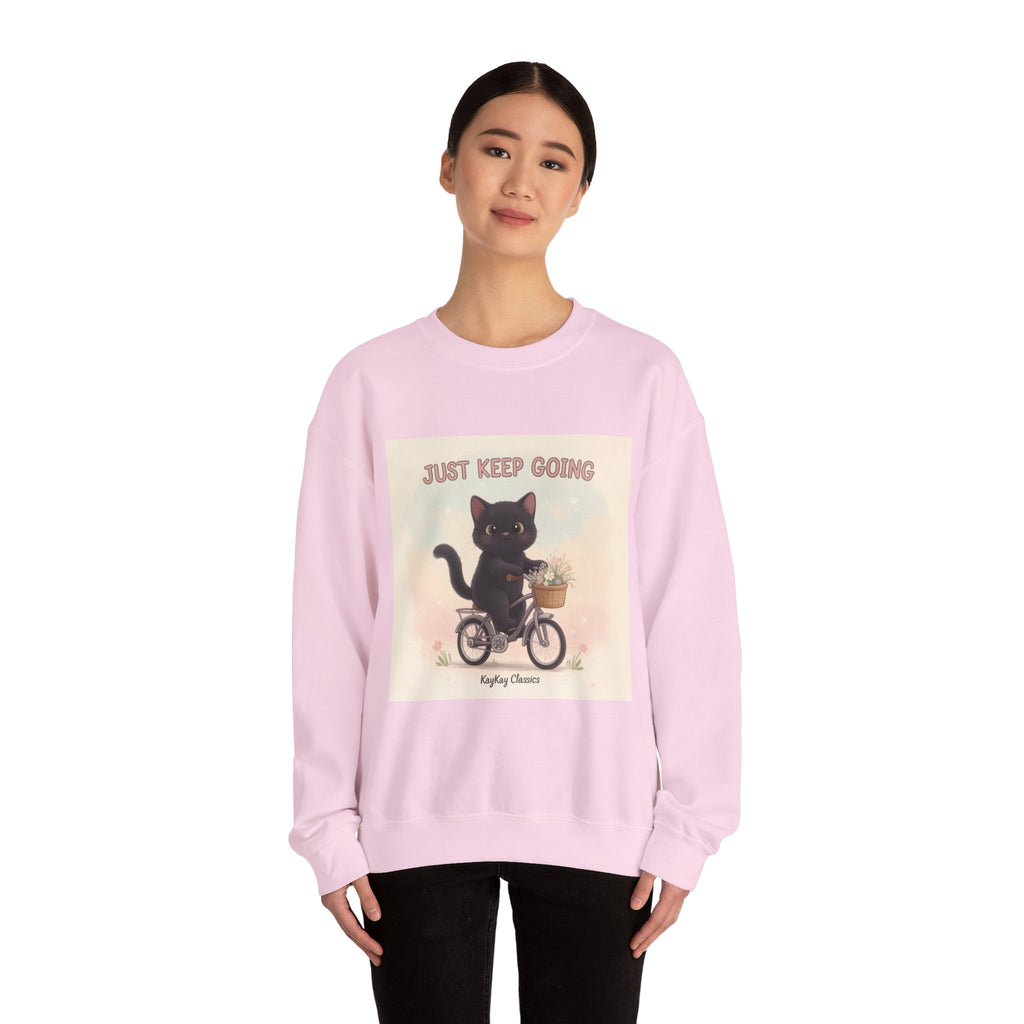 "Coffee Books Success" Black Cat Crewneck | College Girl Gift | Fashion | KayKay Classics