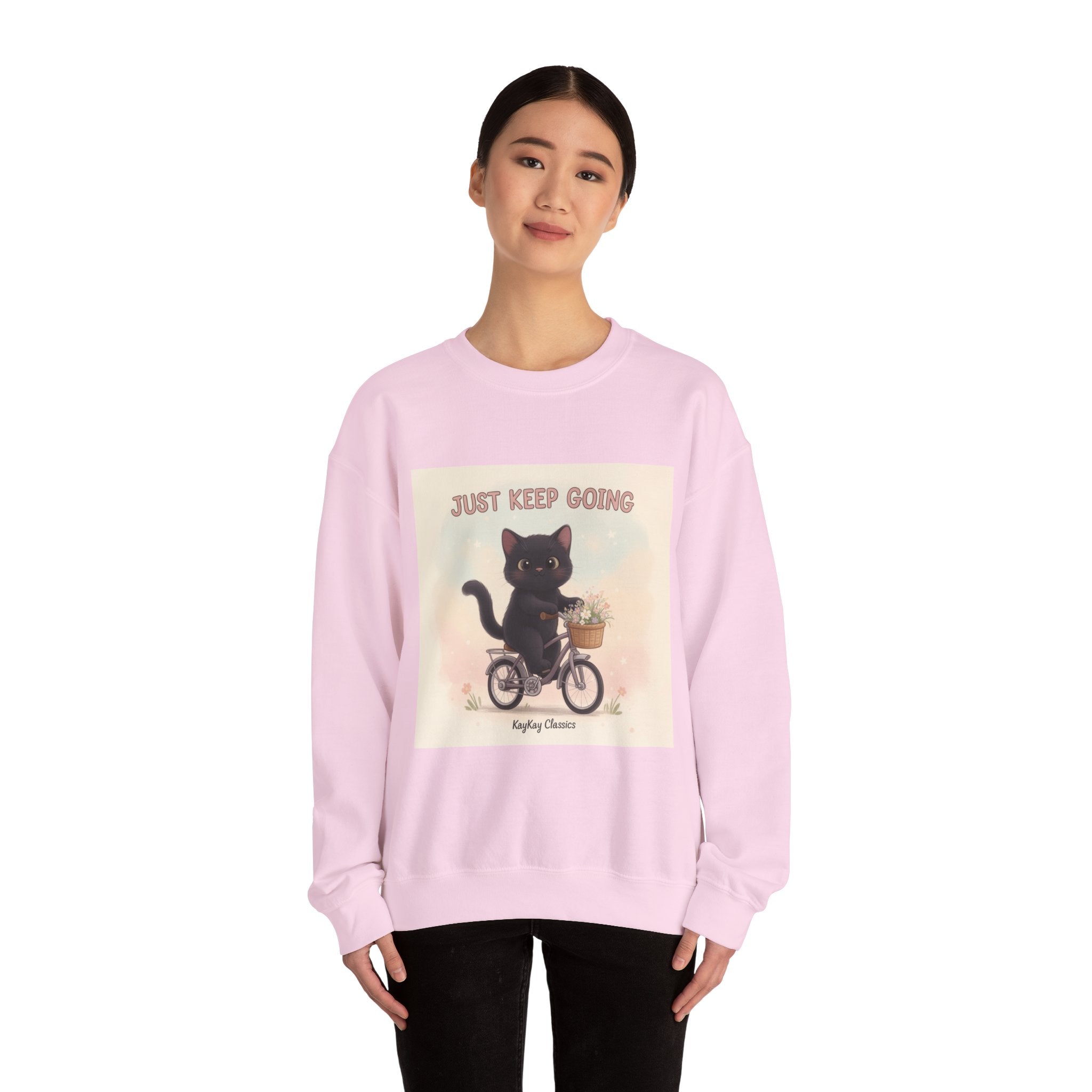 "Coffee Books Success" Black Cat Crewneck | College Girl Gift | Fashion | KayKay Classics
