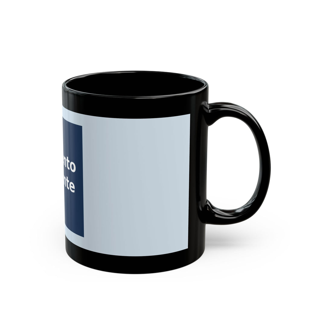"Momento presente" Black Cat Black Mug | College Girl Gift | Fashion | KayKay Classics