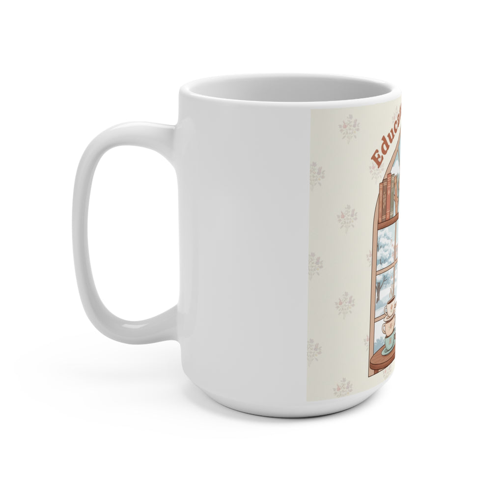 Educated And Cute Giraffe Mug 15oz