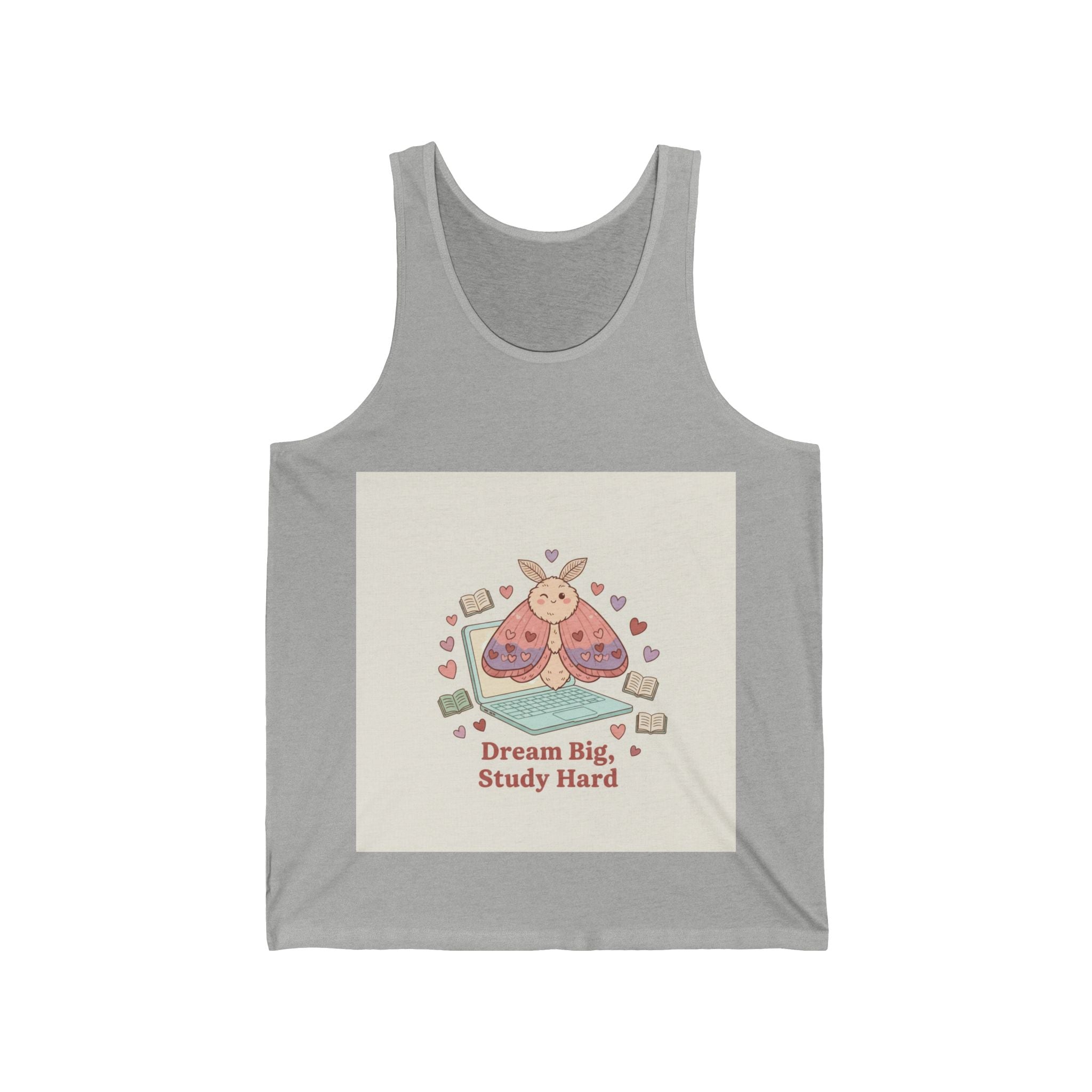 Dream Big, Study Hard Moth Tank Top