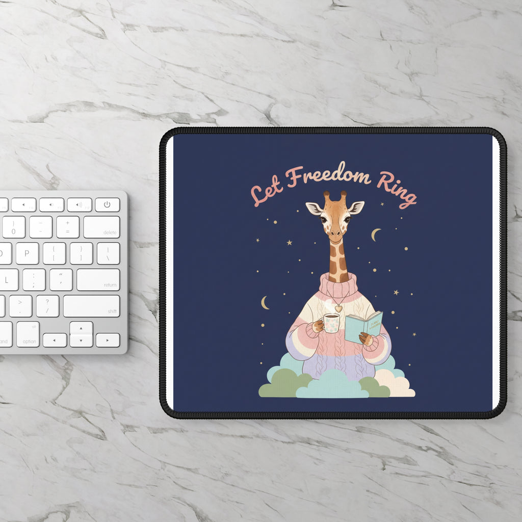 Giraffe Mouse Pad – Let Freedom Ring
