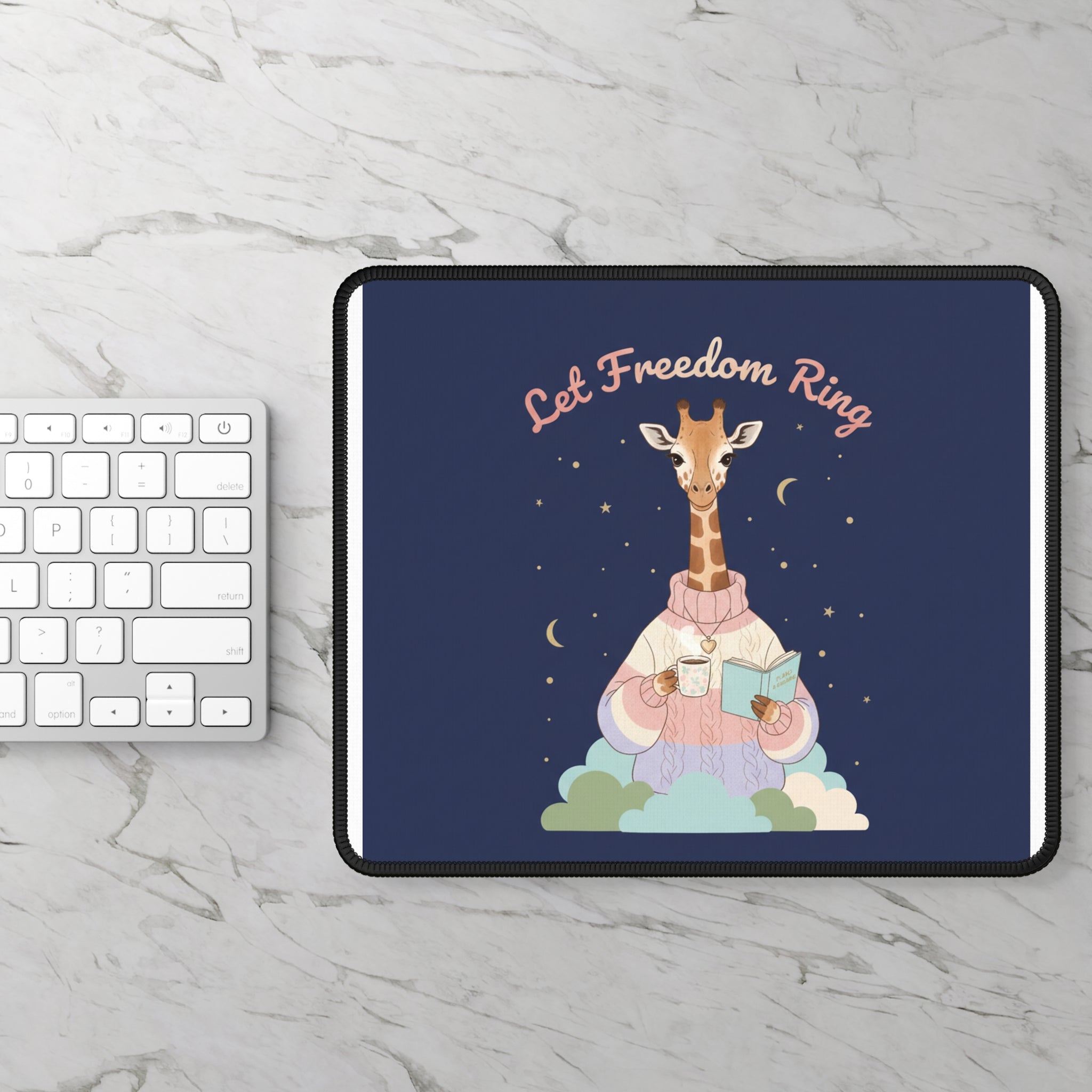 Giraffe Mouse Pad – Let Freedom Ring