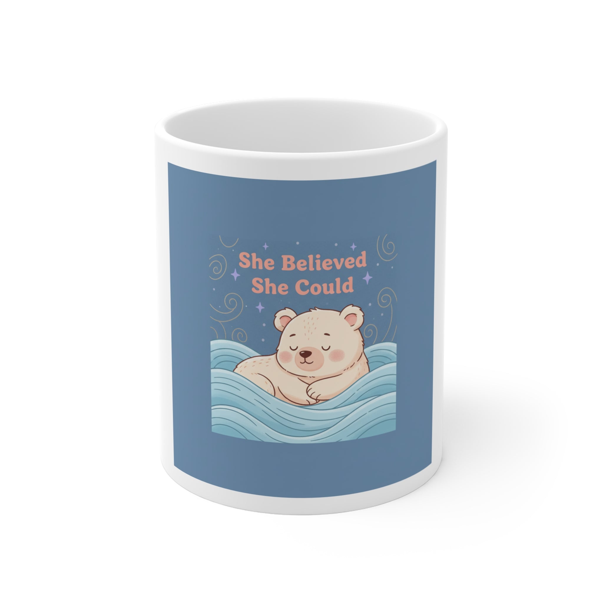 Bear Mug 11oz – She Believed She Could
