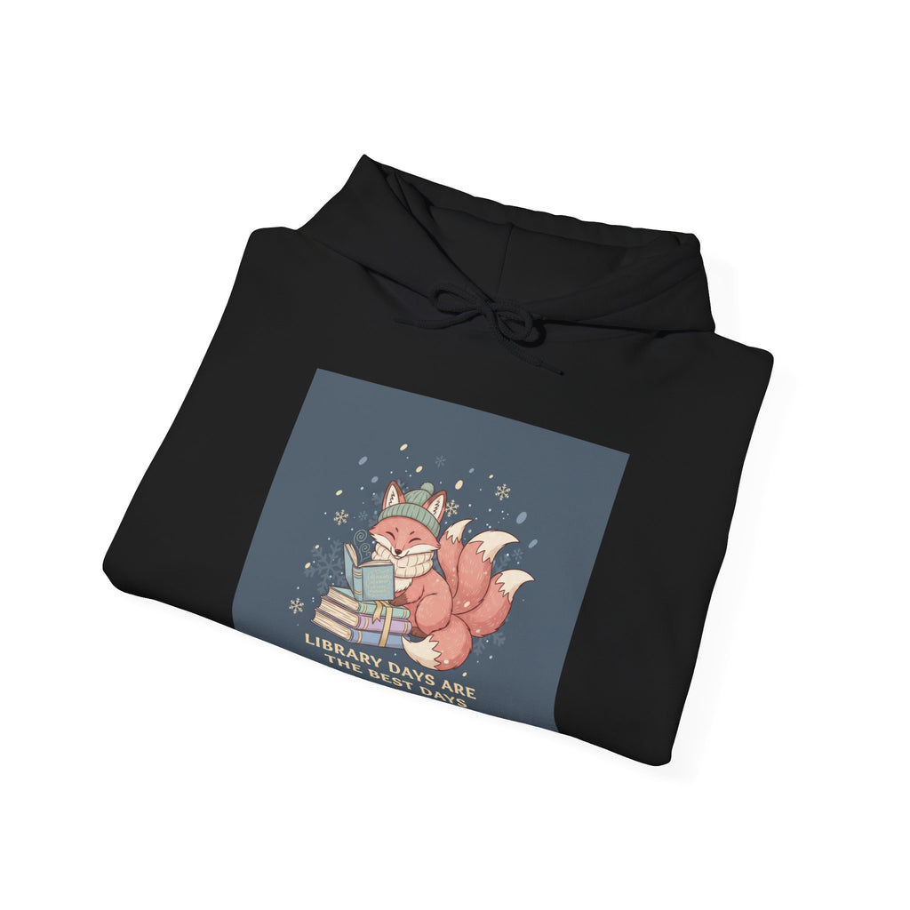 LIBRARY DAYS ARE THE BEST DAYS Fox Hoodie