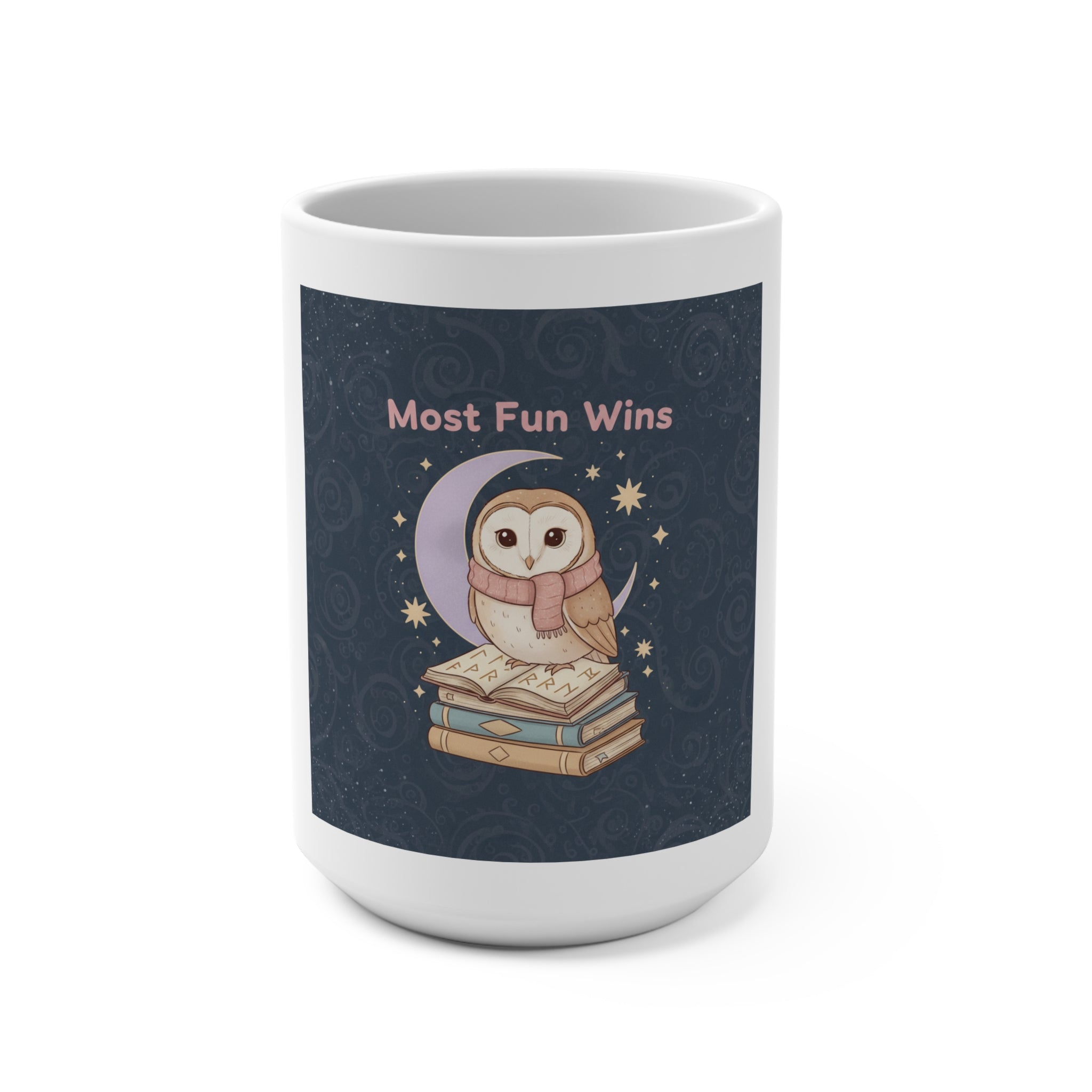 Owl Mug 15oz – Most Fun Wins