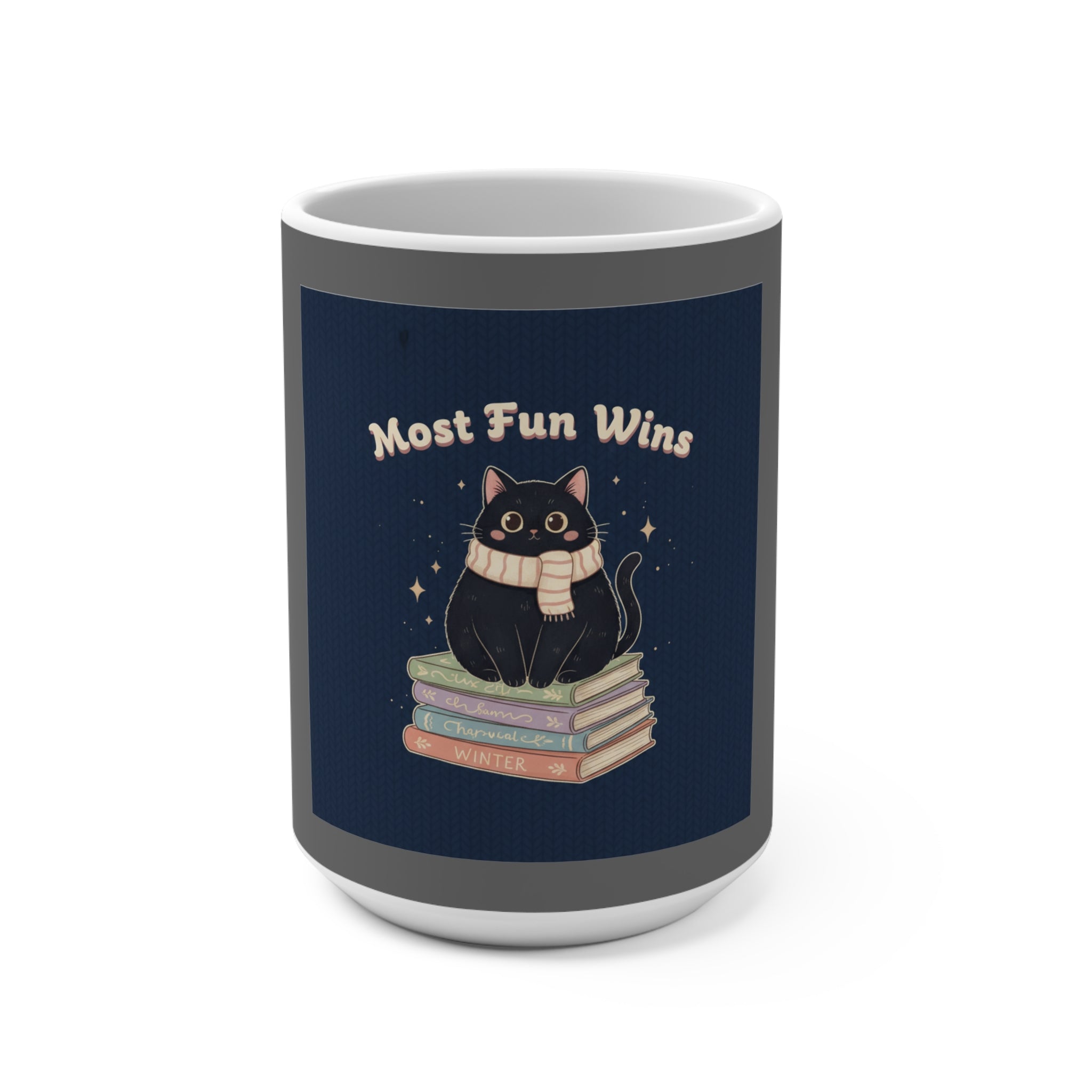 Cat Mug 15oz – Most Fun Wins