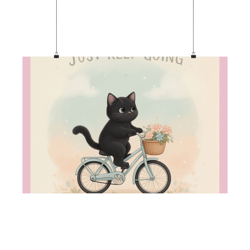 "Design" Black Cat Poster | College Girl Gift | Fashion | KayKay Classics