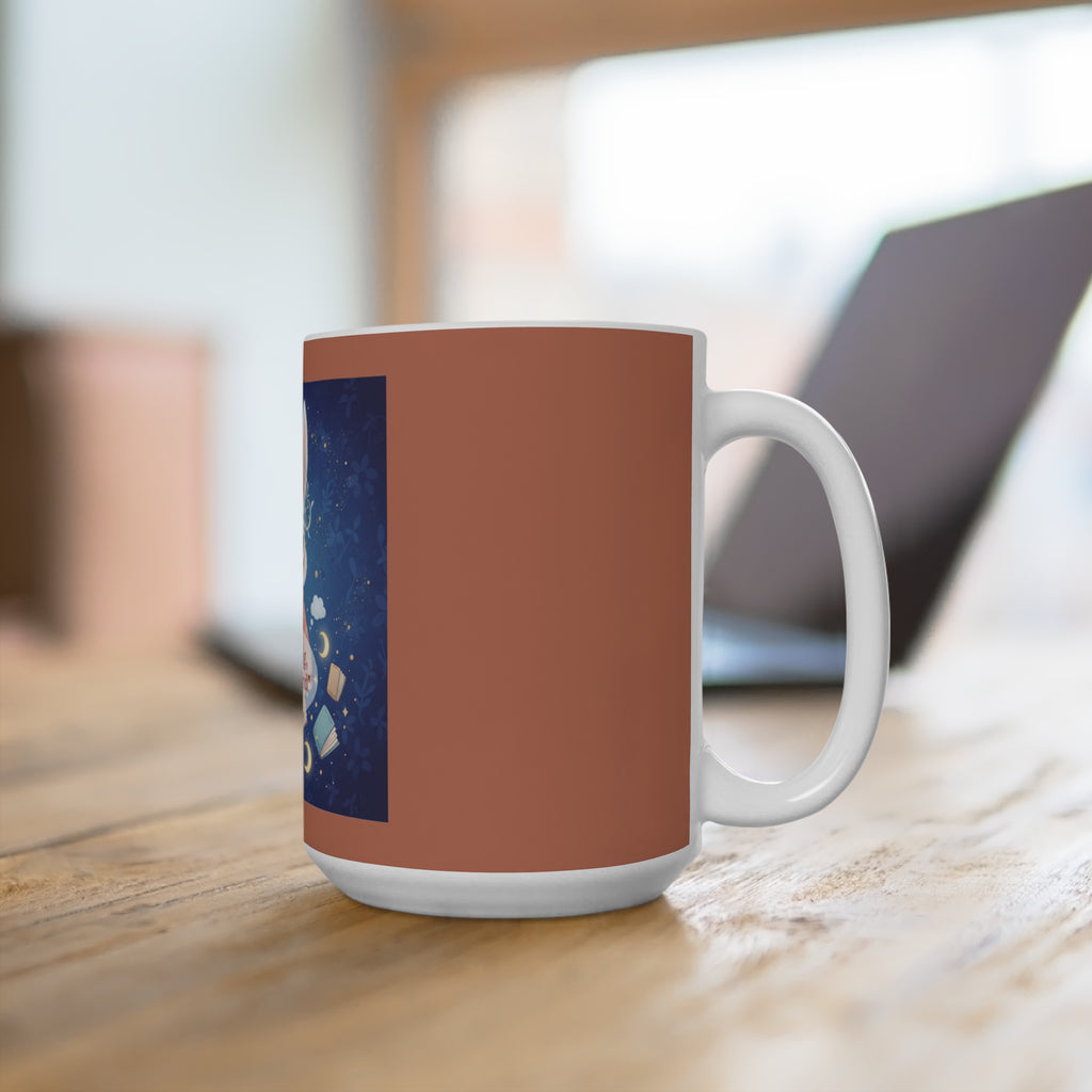 Rabbit Mug 15oz – Dream Big, Study Hard