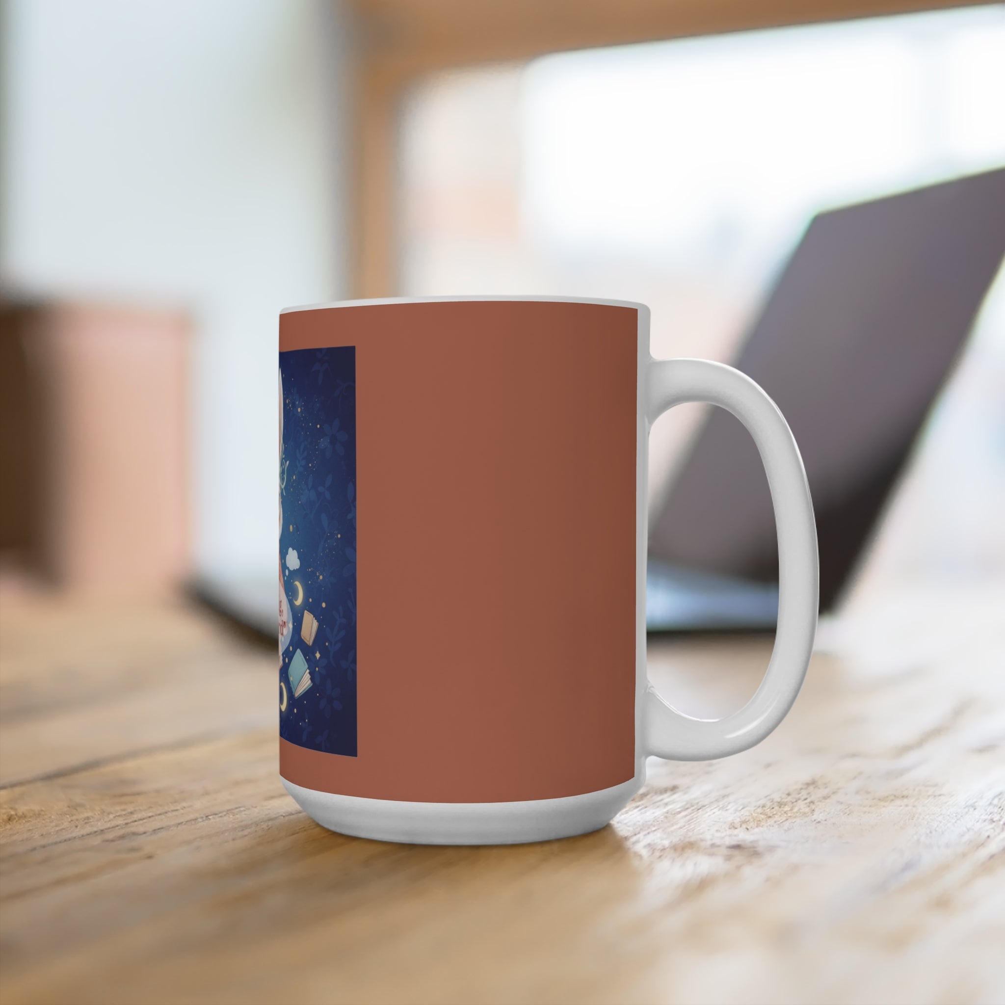 Rabbit Mug 15oz – Dream Big, Study Hard