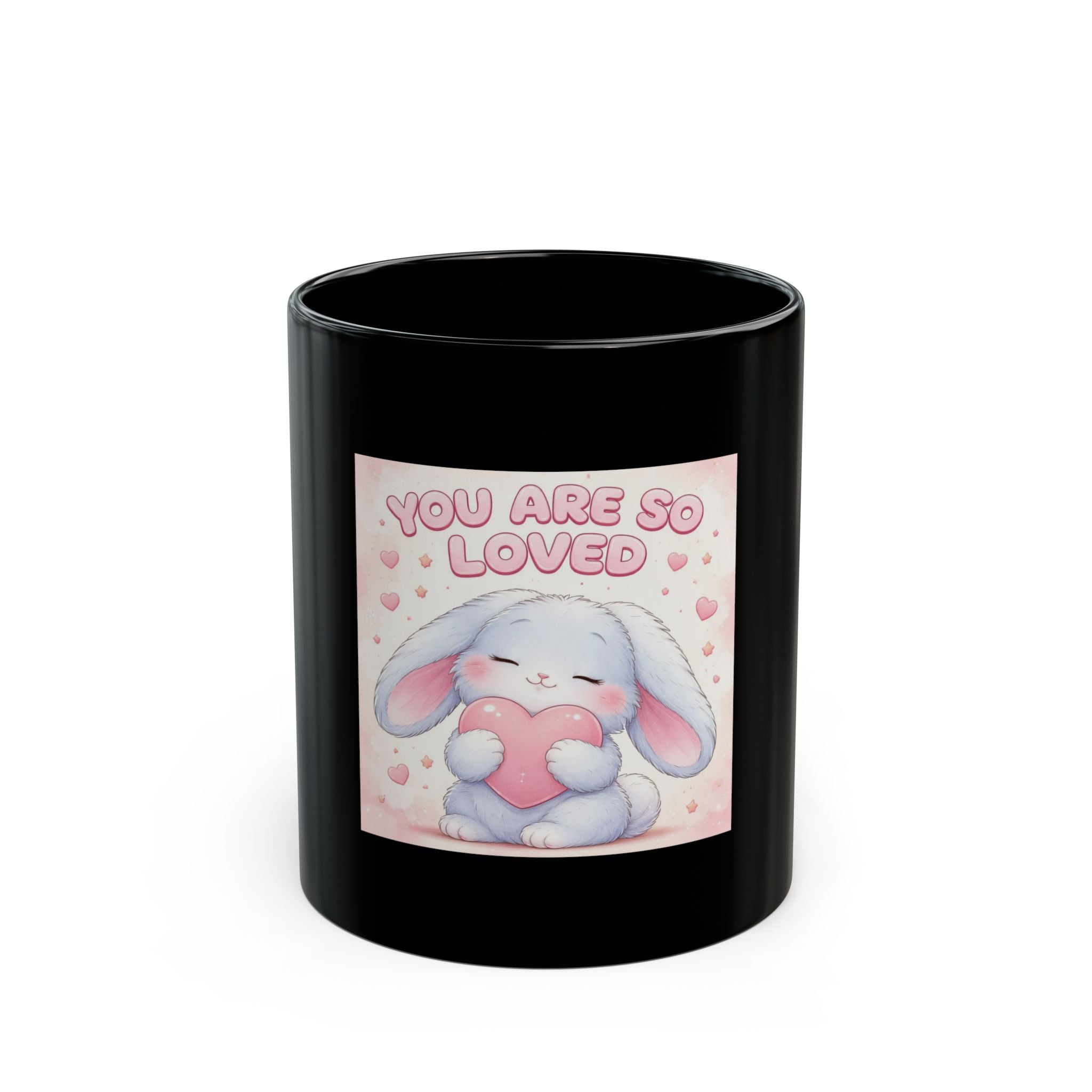 YOU ARE SO LOVED Black Mug
