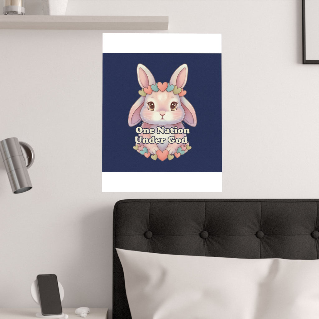 Bunny Poster – One Nation Under God