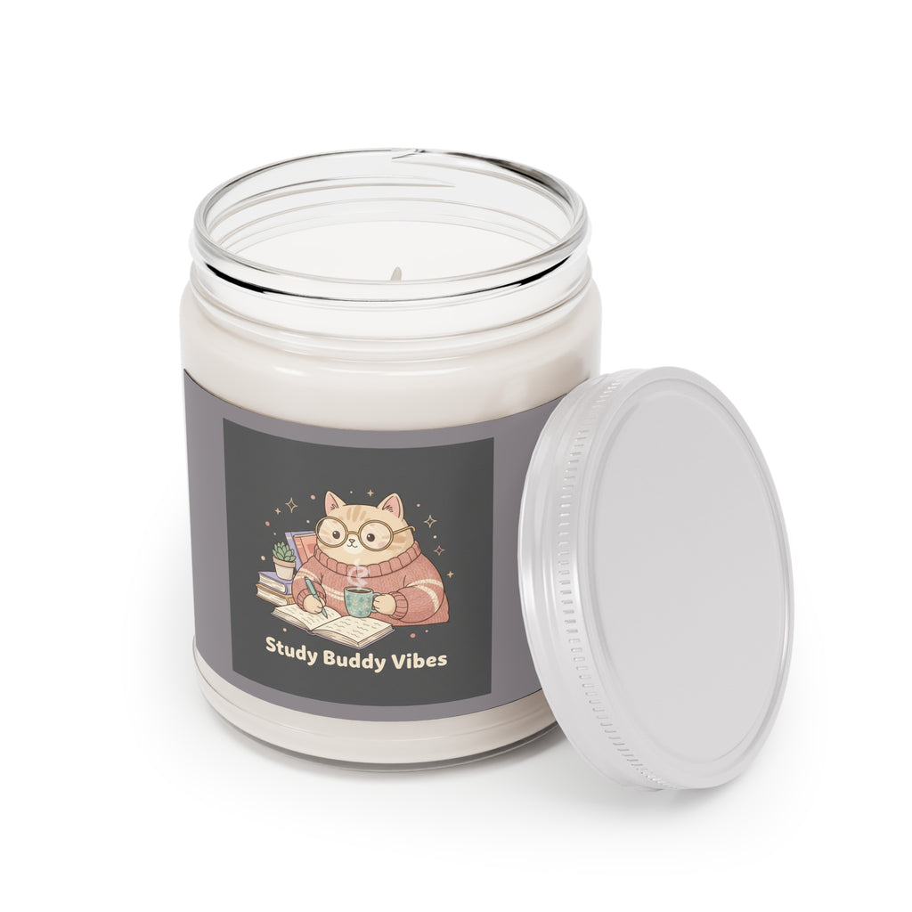 Cat Scented Candle – Study Buddy Vibes
