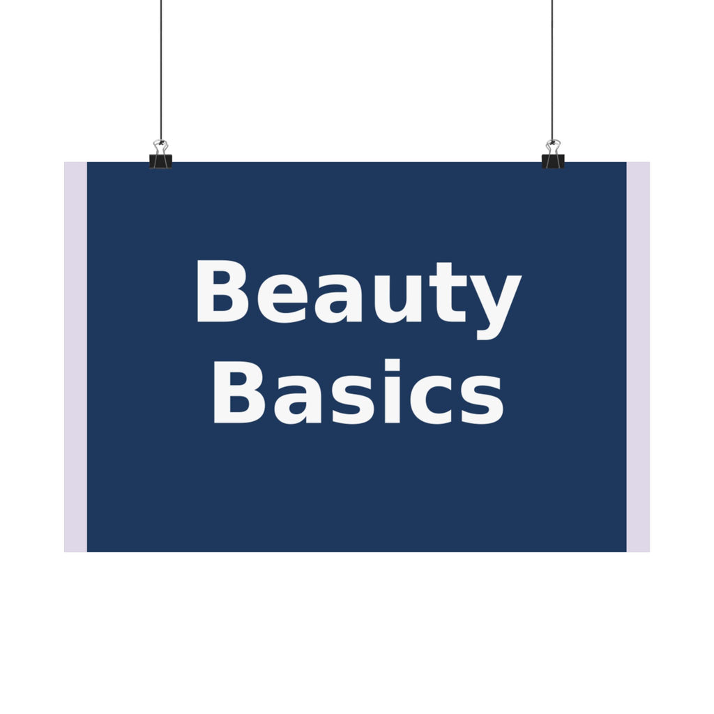 "Beauty Basics" Black Cat Poster | College Girl Gift | Fashion | KayKay Classics
