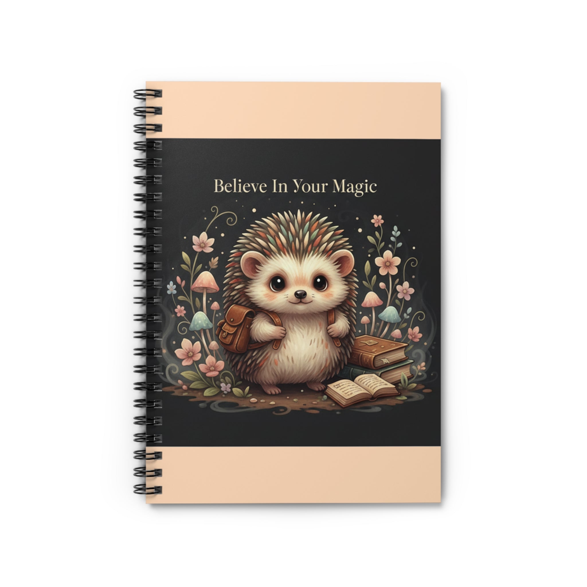 Hedgehog Spiral Notebook – Believe in Your Magic