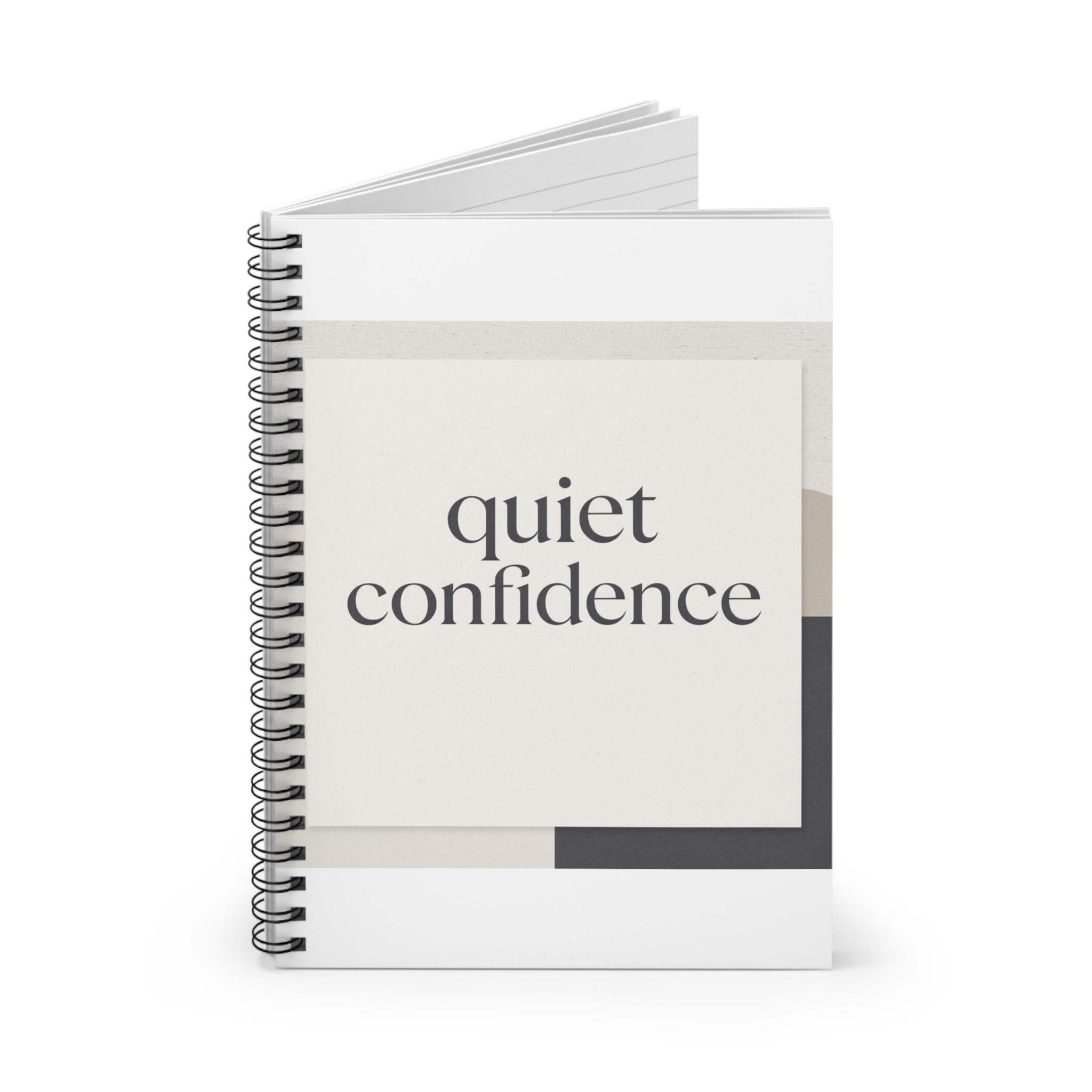 quiet confidence Spiral Notebook