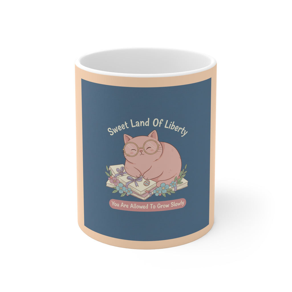 Cat Mug 11oz – Sweet Land of Liberty