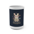 STRESSED BLESSED AND COFFEE OBSESSED Rabbit Mug 15oz