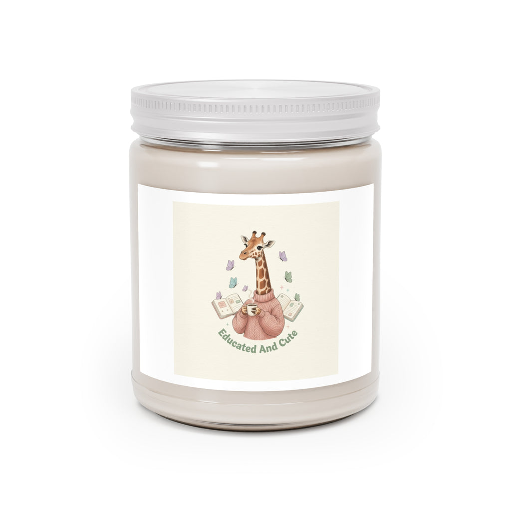 Educated And Cute Giraffe Scented Candle