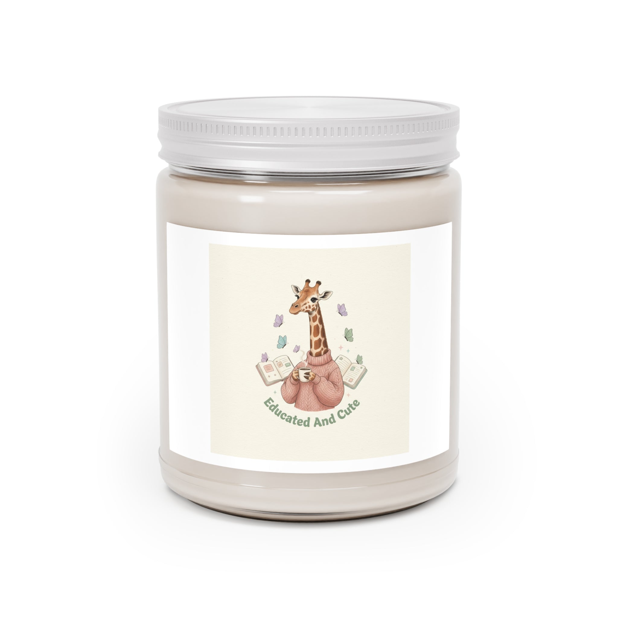 Educated And Cute Giraffe Scented Candle