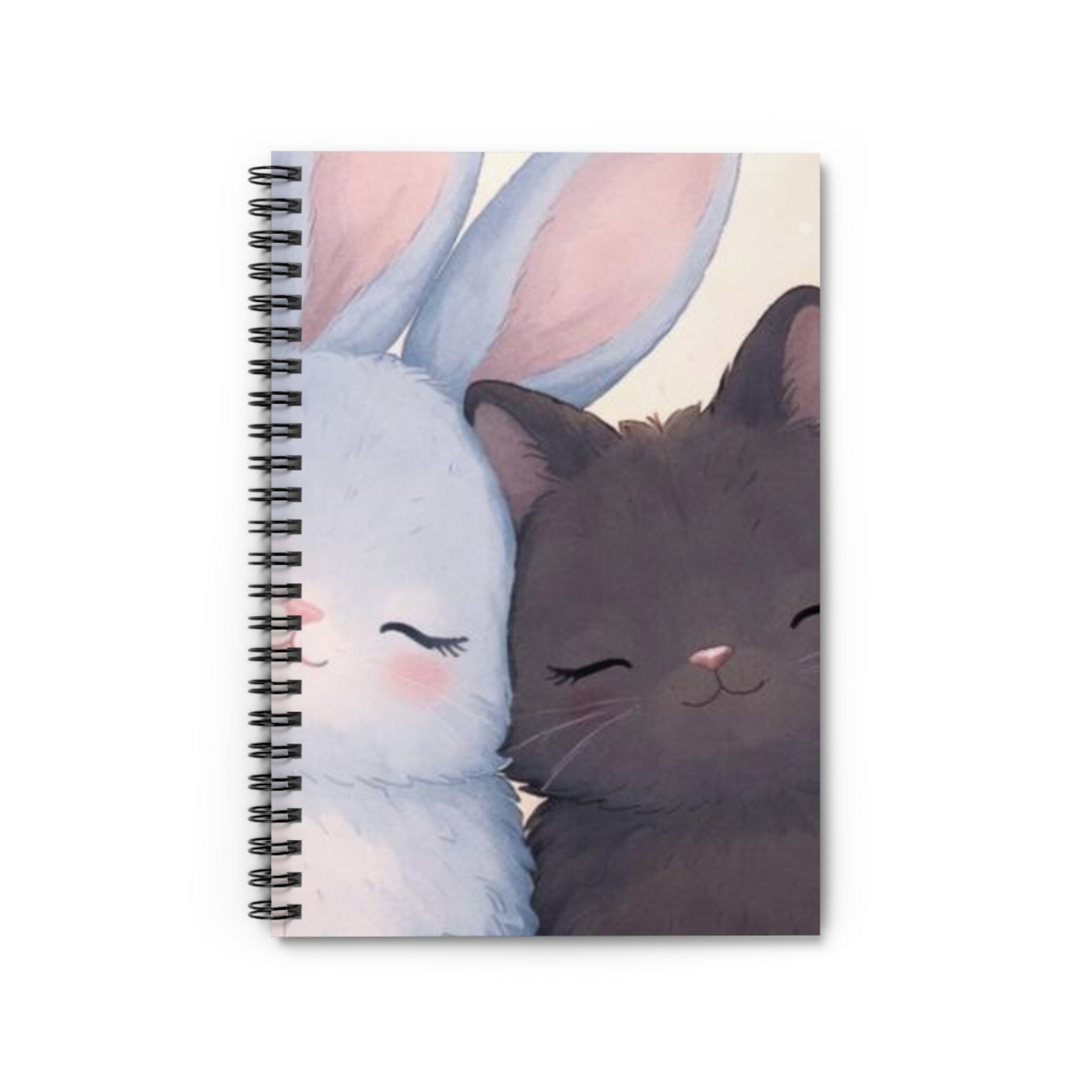 YOURE NEVER TOO MUCH Rabbit, cat Spiral Notebook